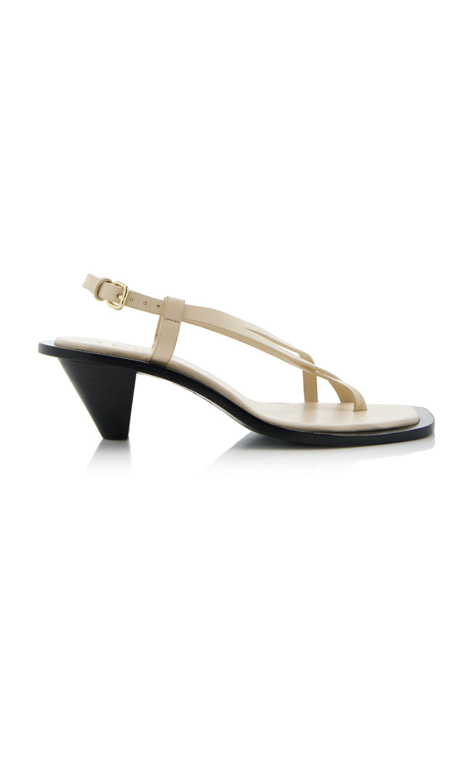 Shop A.emery Ira Leather Sandals In White