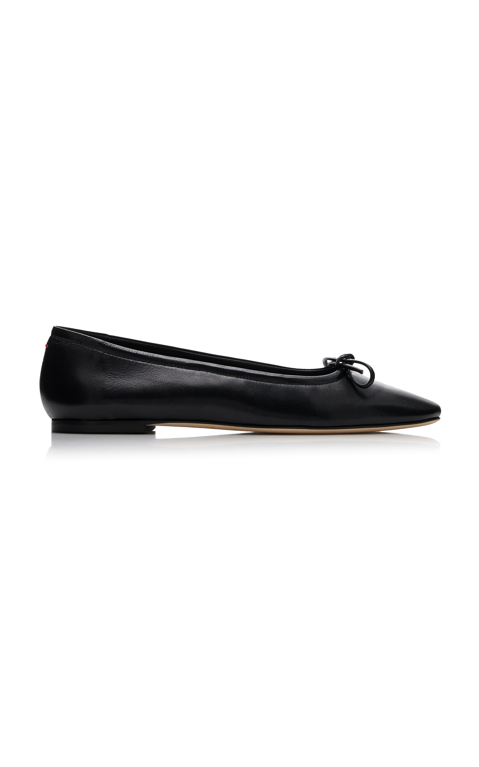 Aeyde Delfina Leather Flats - Black