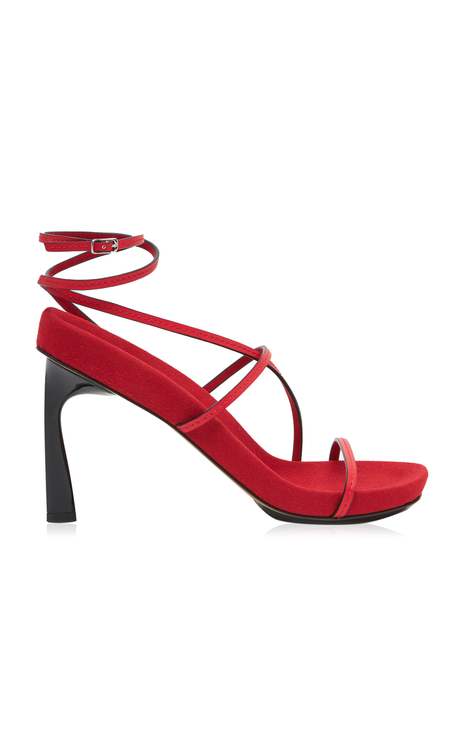 Stella McCartney - Vegan Leather Sandals - Red - IT 40 - Moda Operandi