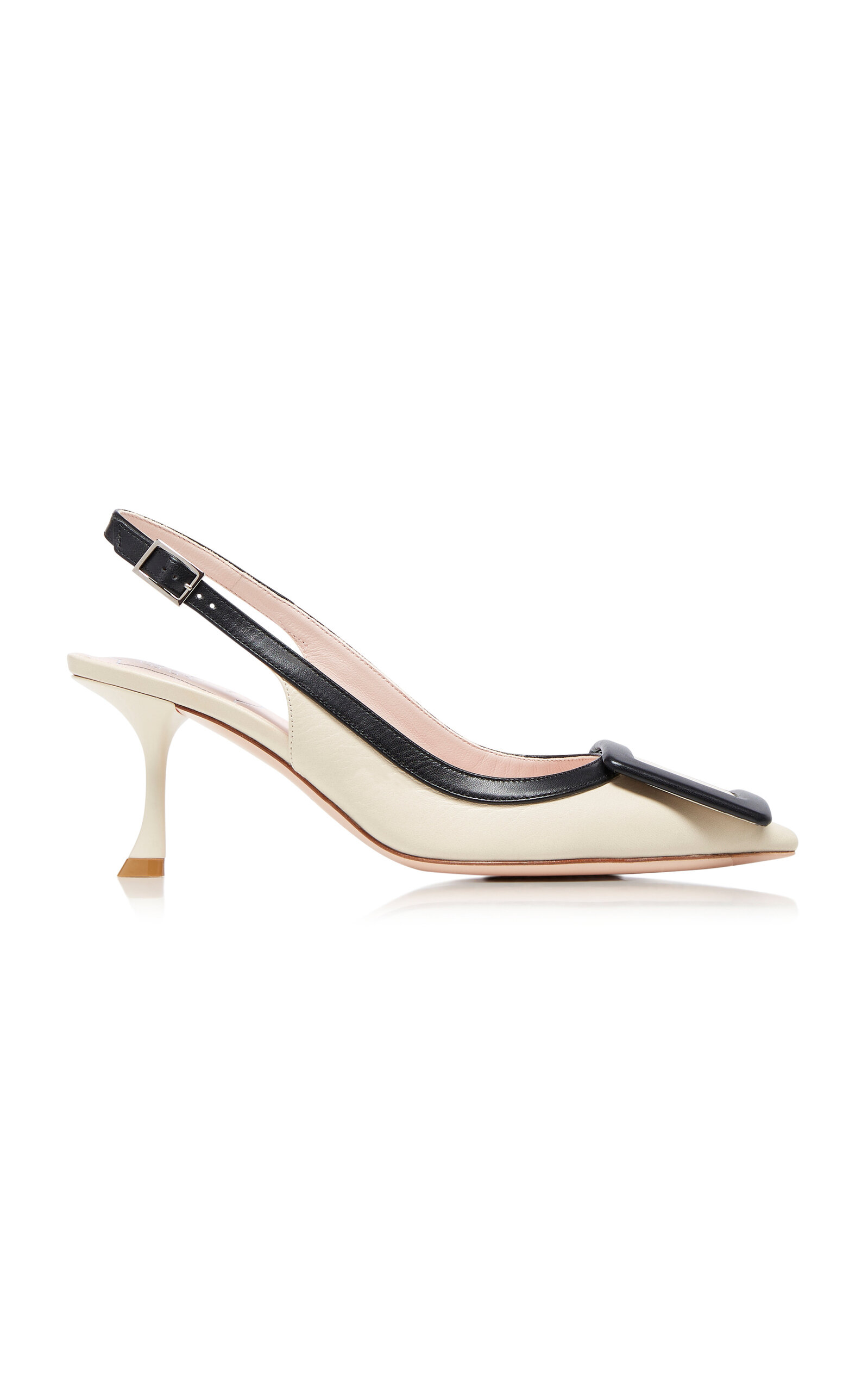Roger Vivier Viv In The City Leather Slingback Pumps