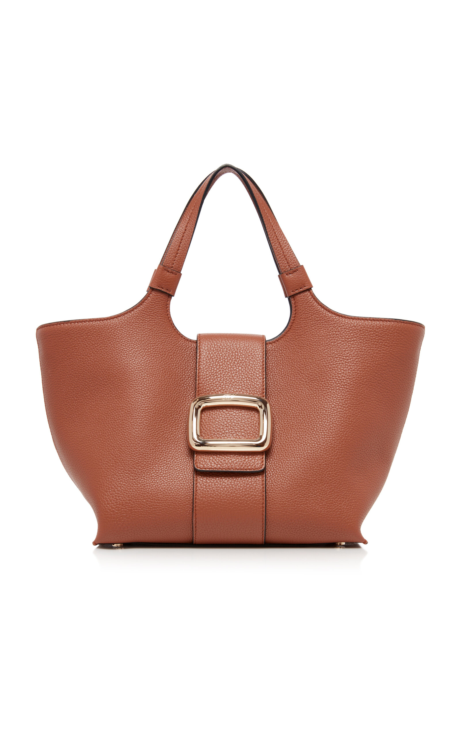 Roger Vivier Grand Viv' Choc Leather Tote Bag