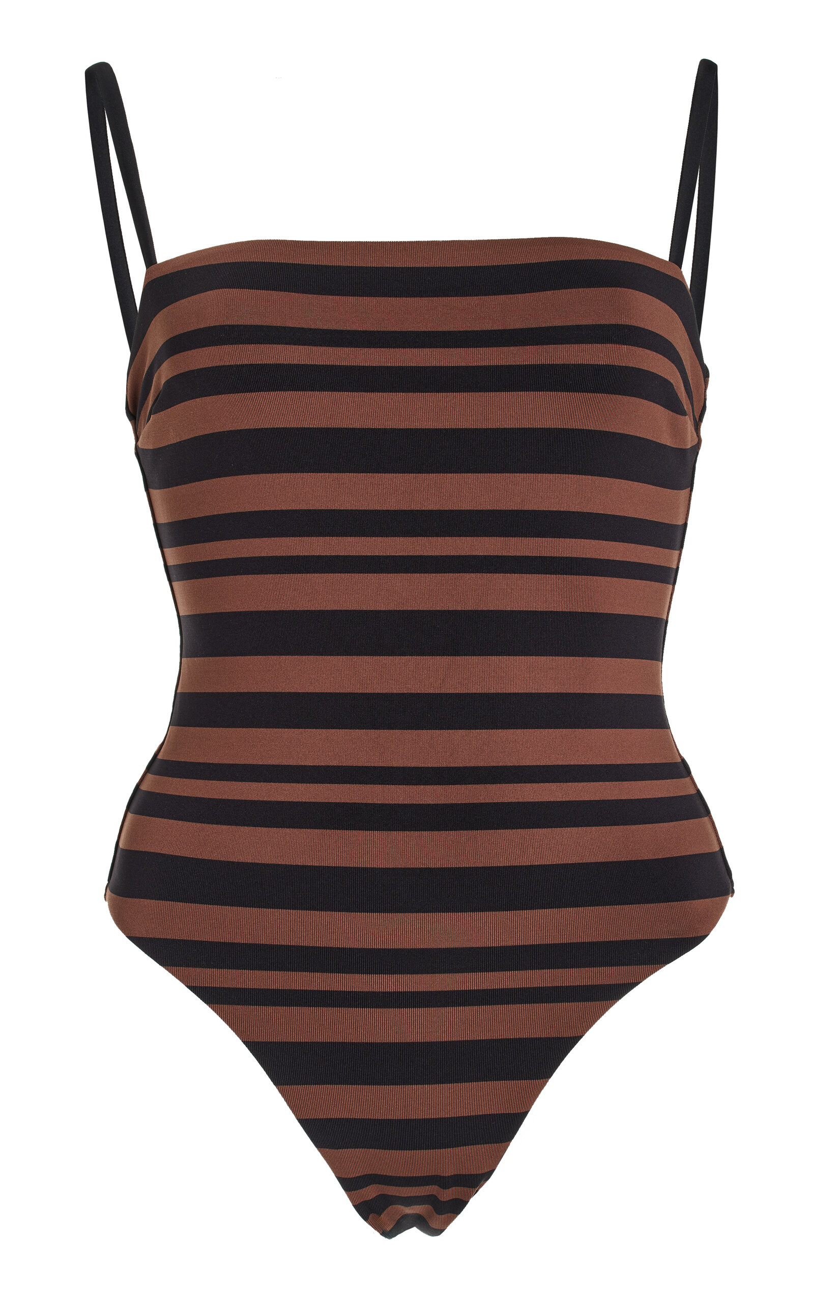 Shop Matteau Petite Square One-piece Swimsuit In Brown