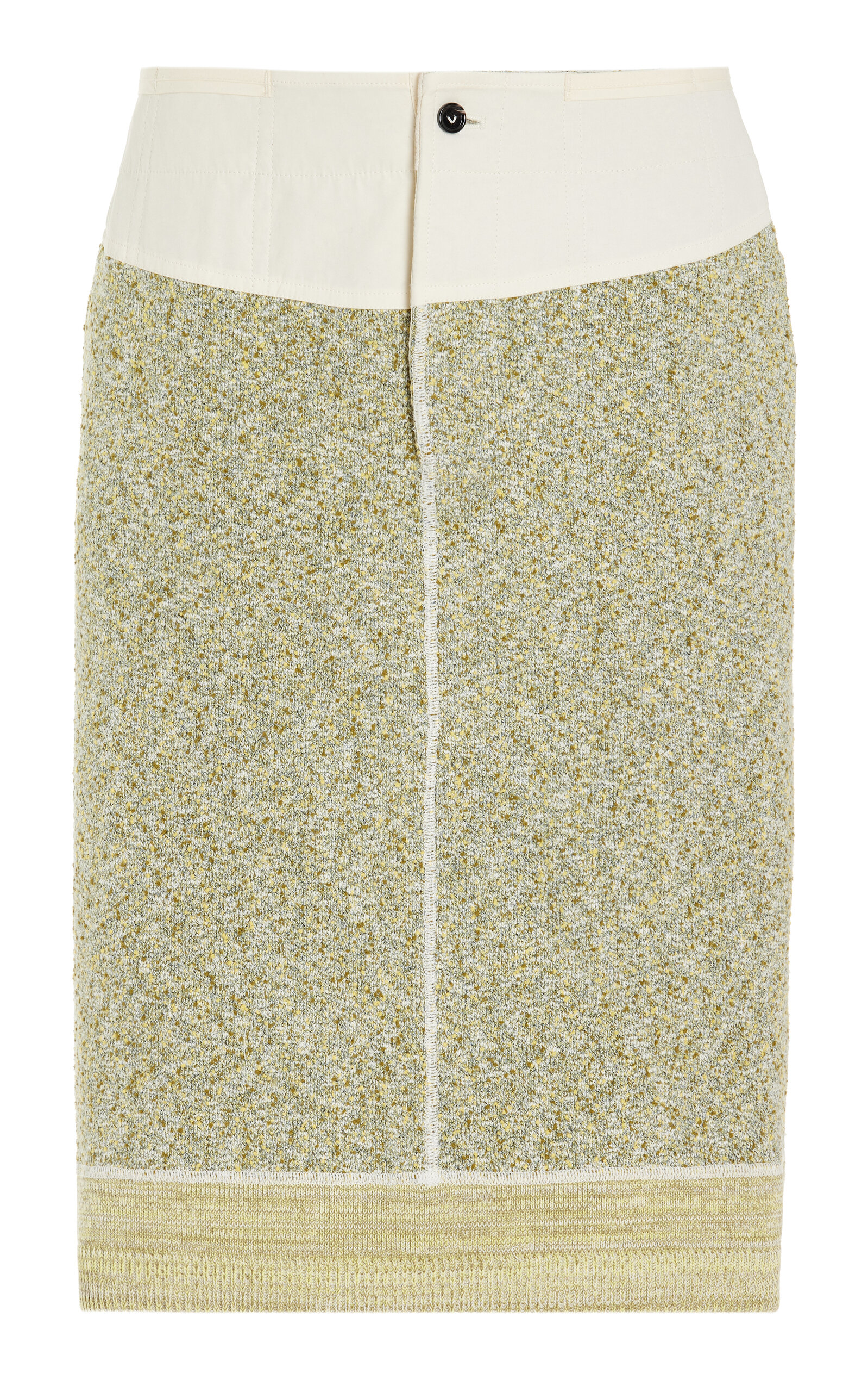 Bottega Veneta Knit Cotton-Blend Midi Skirt - Moda Operandi