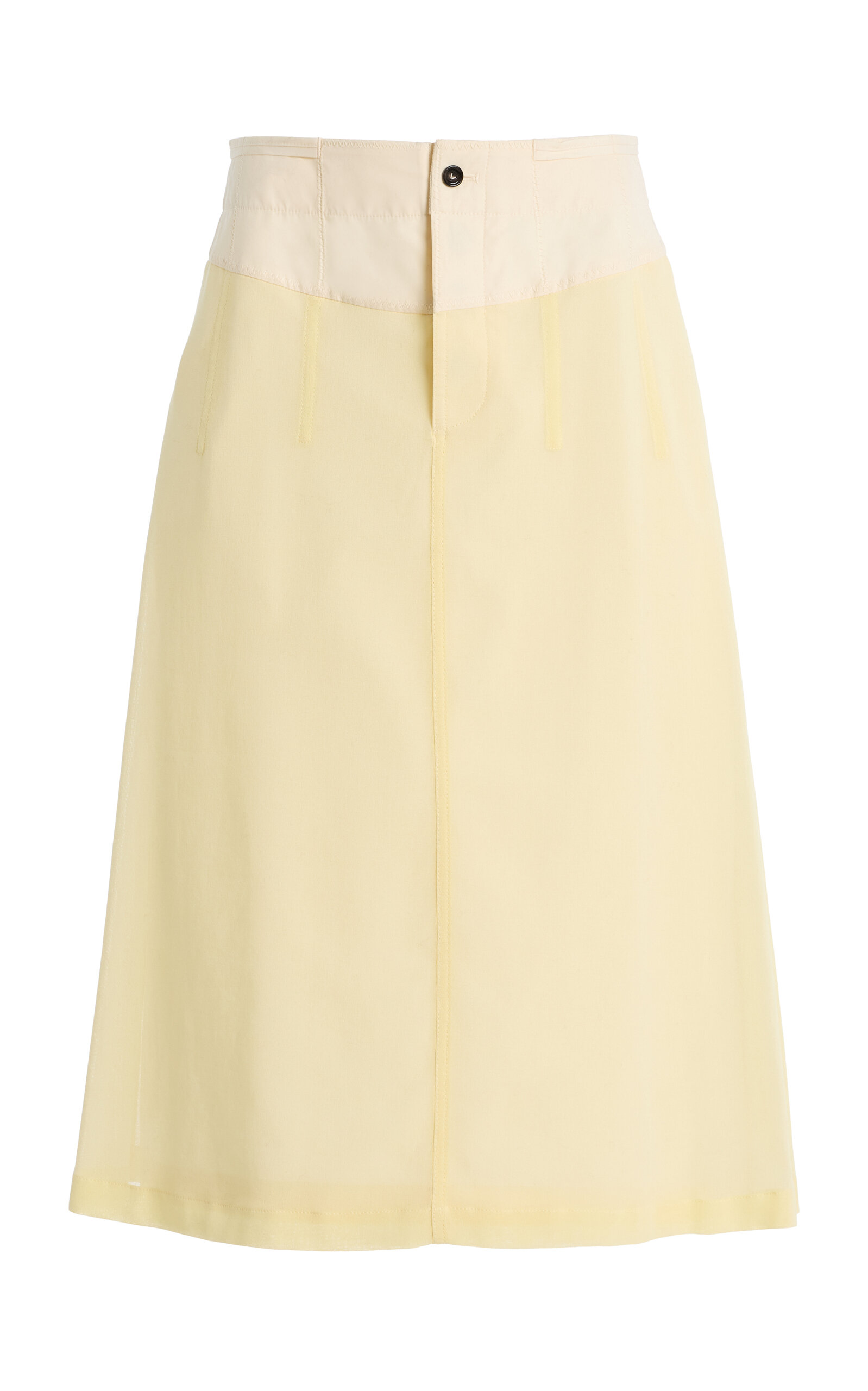Bottega Veneta Cotton Gauze Midi Skirt - Women's Clothing