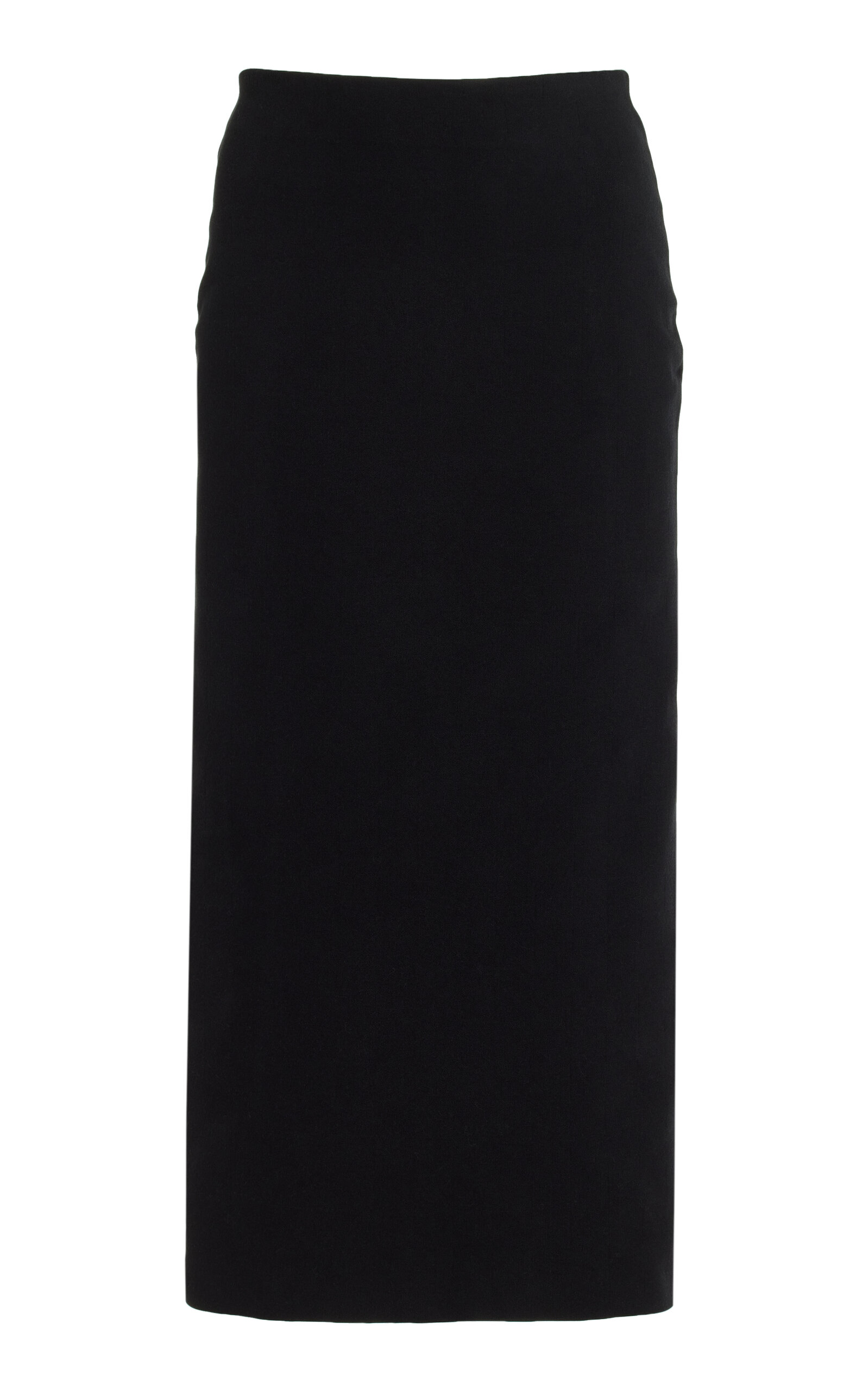 Shop High Sport Petra Stretch-cotton Knit Midi Skirt In Black