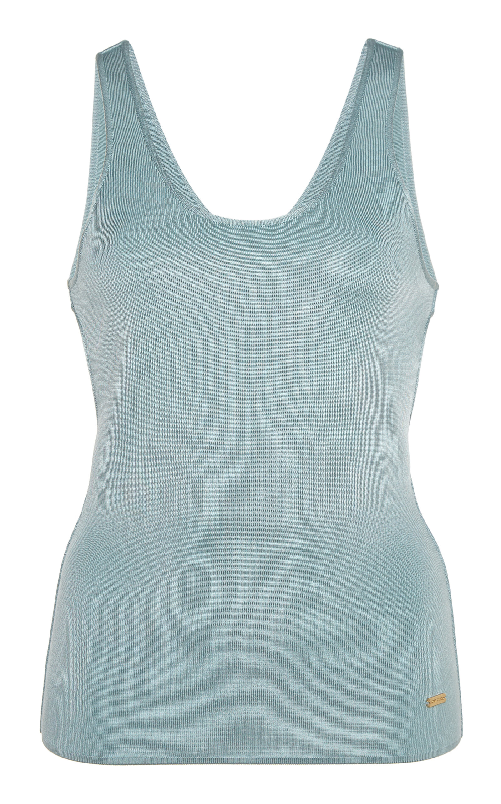 Tom Ford Scoop Neck Tank Top In Turquoise