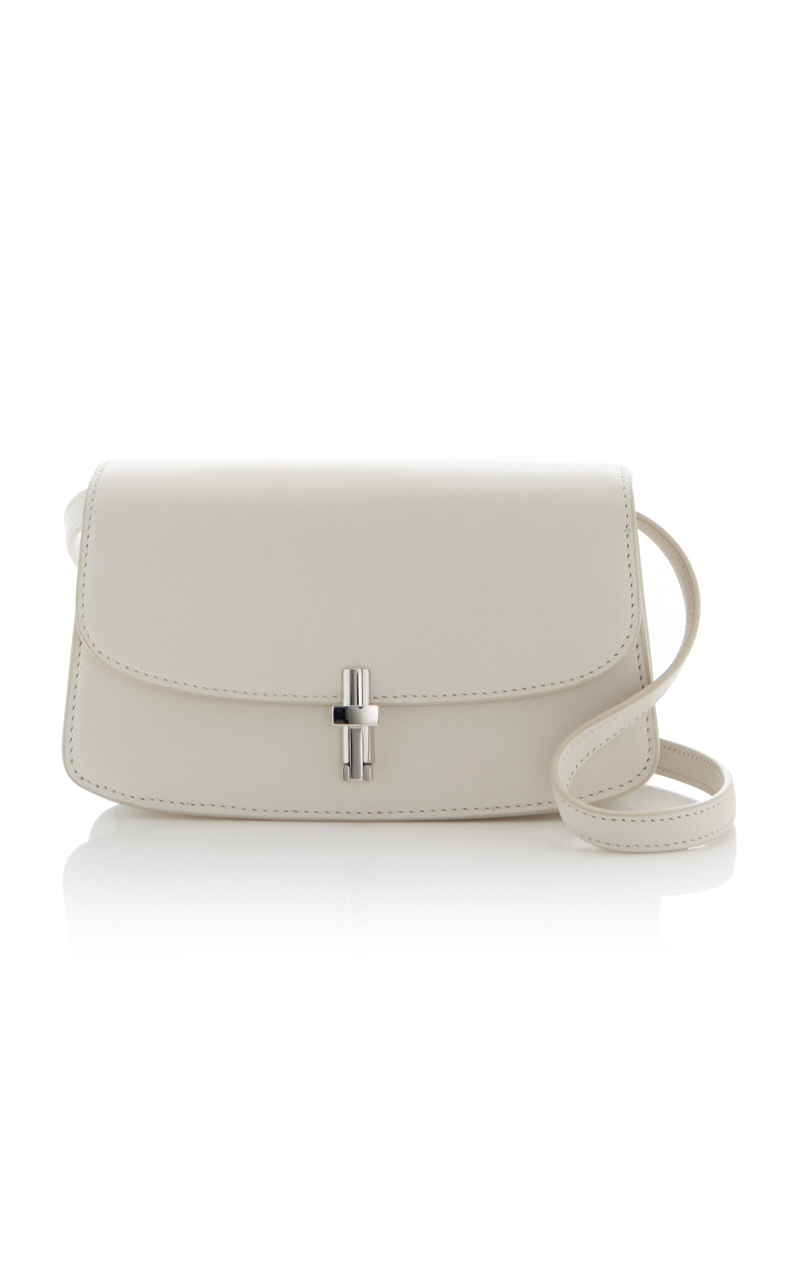 Shop The Row Sofia E/W Leather Crossbody Bag White OS Moda