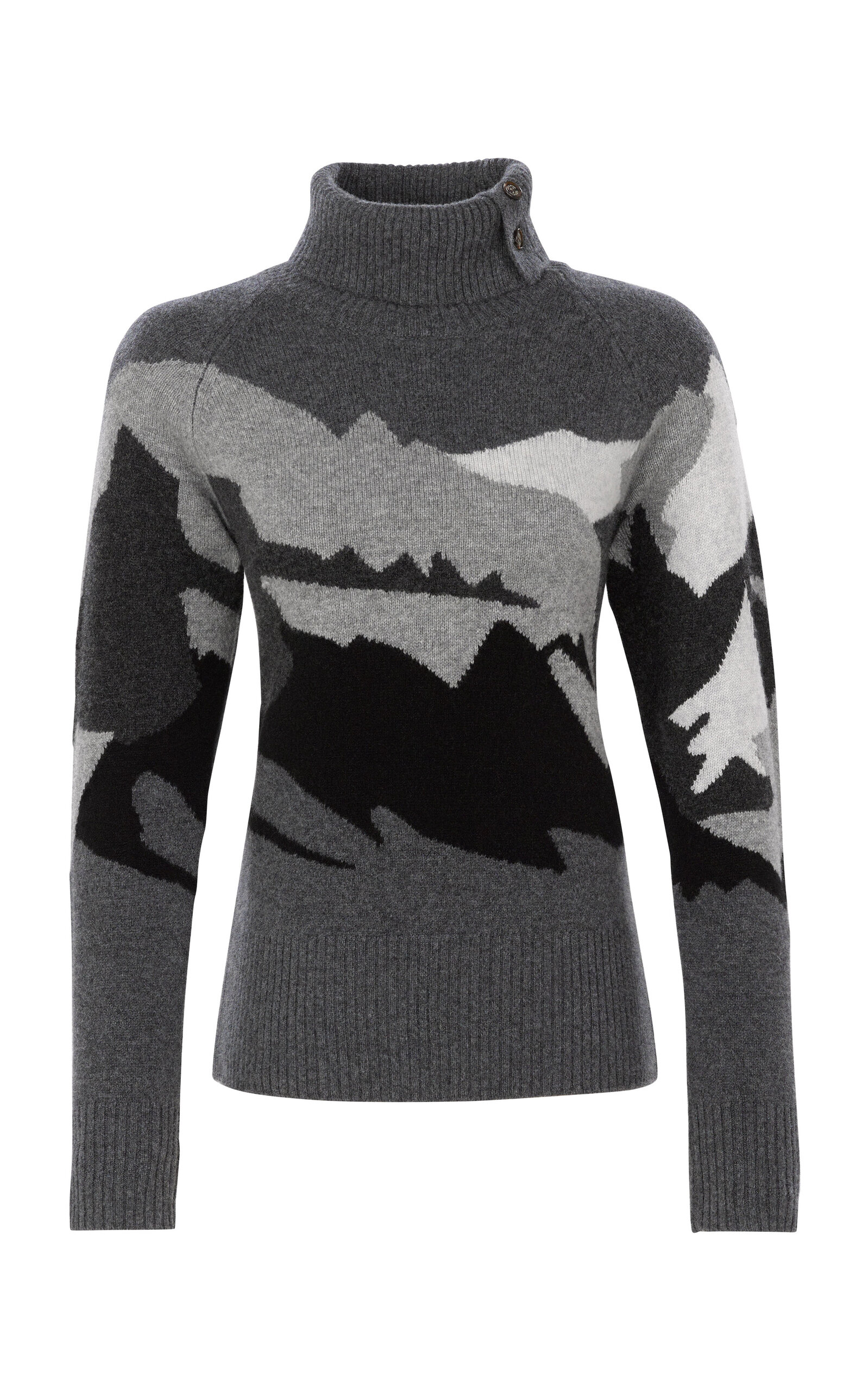 Alps & Meters Ski Race Wasatch Knit Wool-Cashmere Sweater
