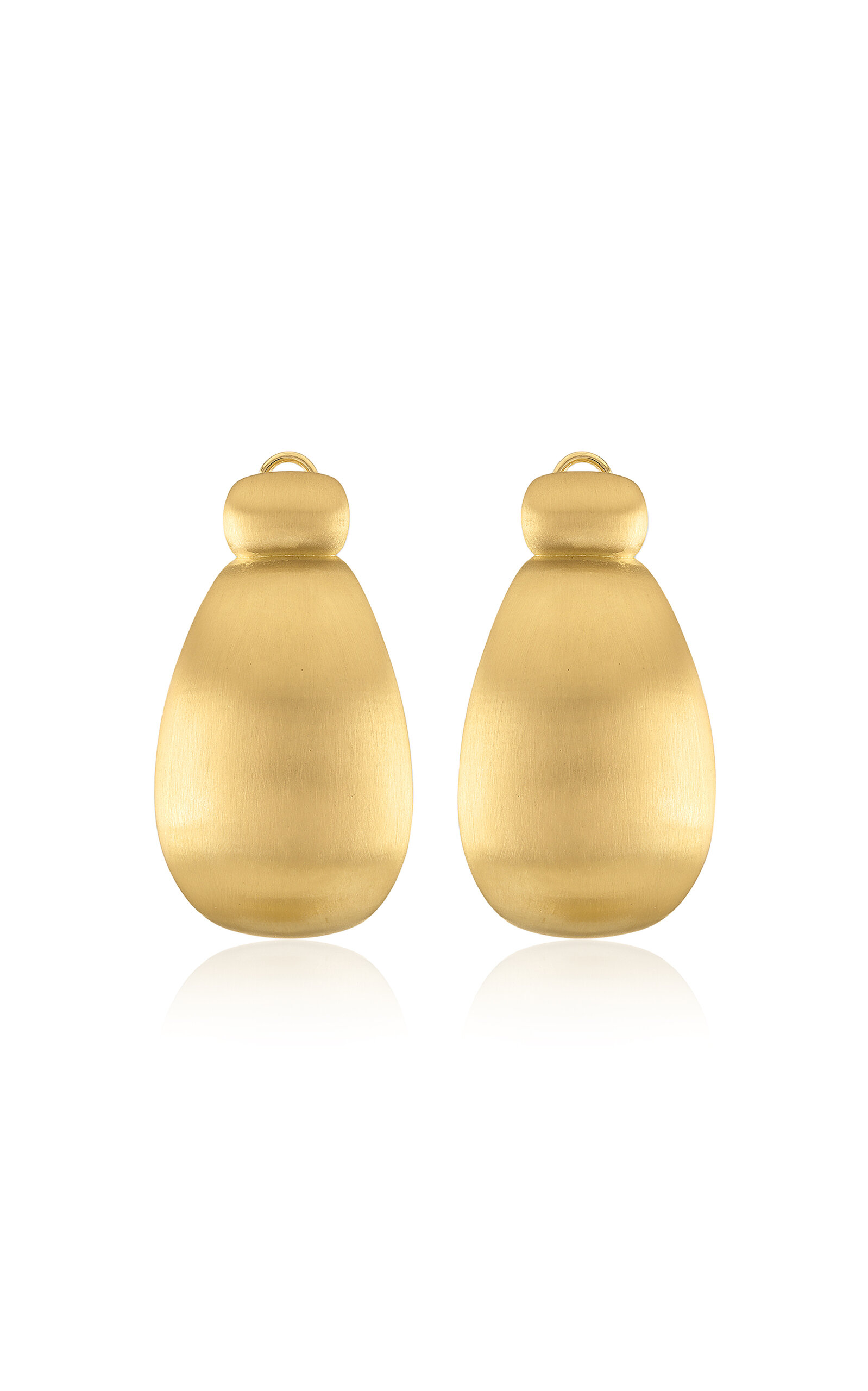 18k Yellow Gold Large Cowbell Earrings
