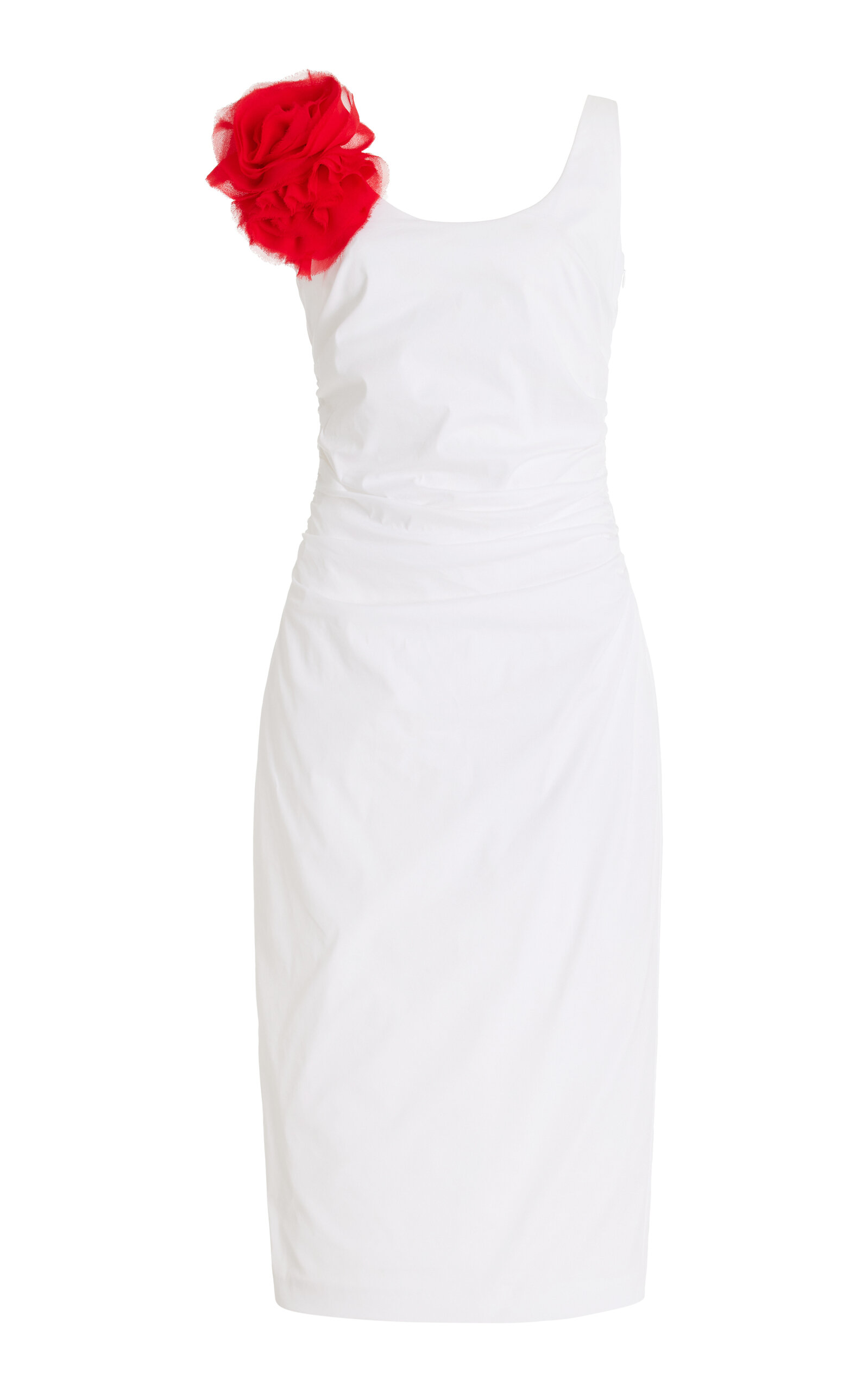 Bernadette Giselle Rose Cotton-blend Dress In White