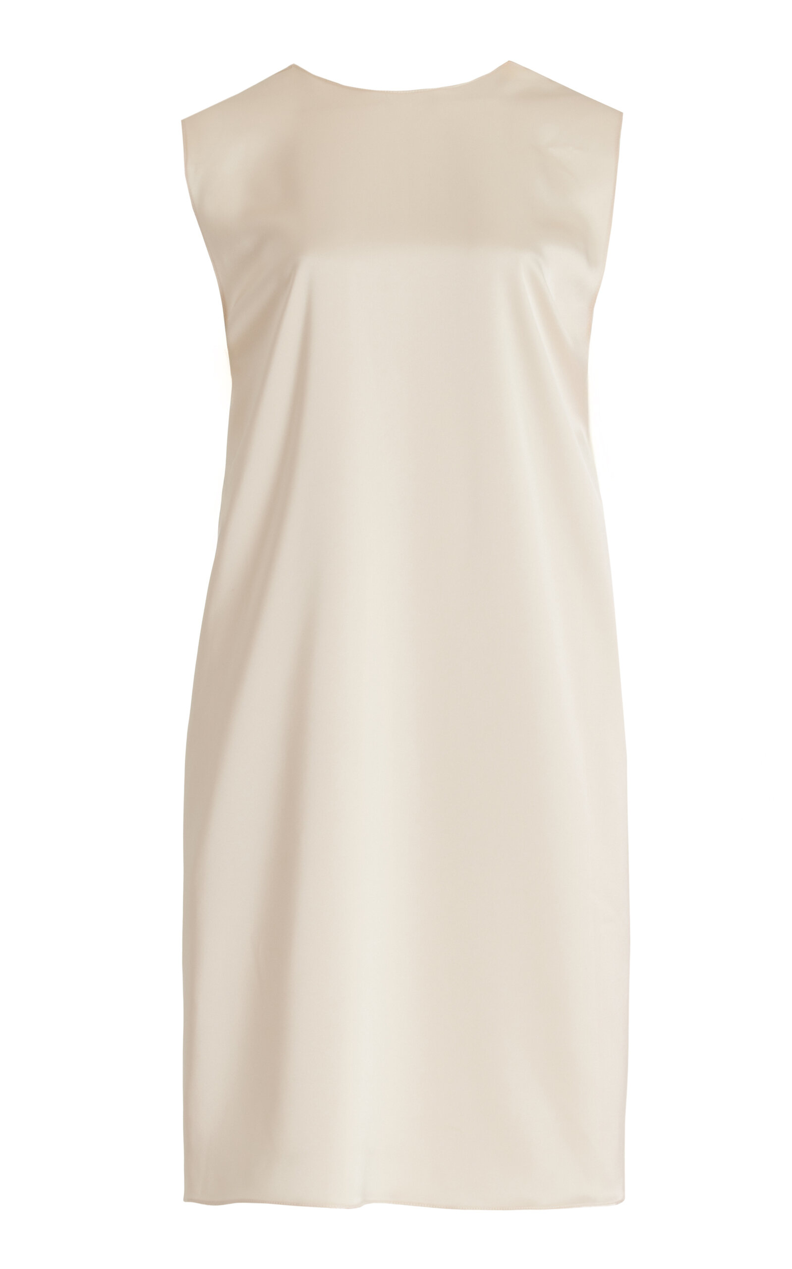 Leset Barb Satin Tunic Top In White