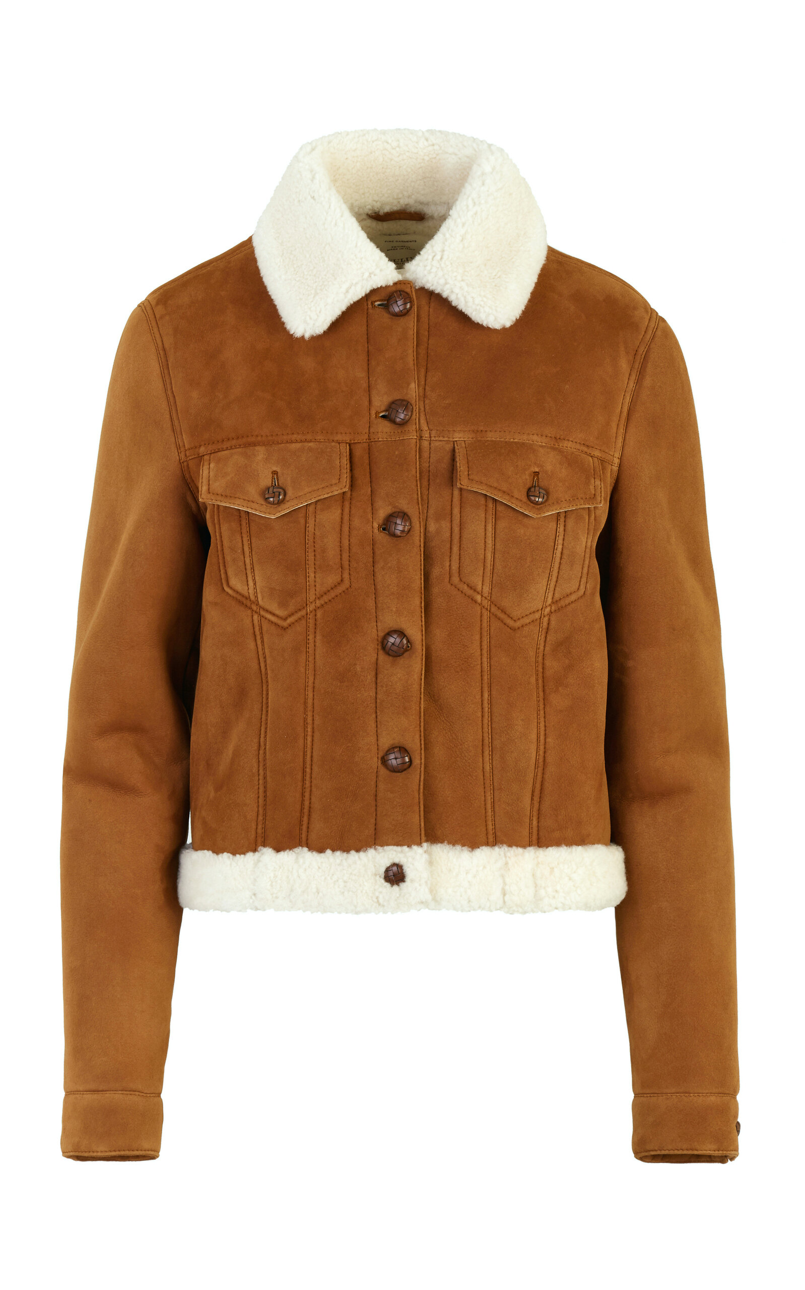 Giuliva Heritage Daria Shearling Jacket In Brown