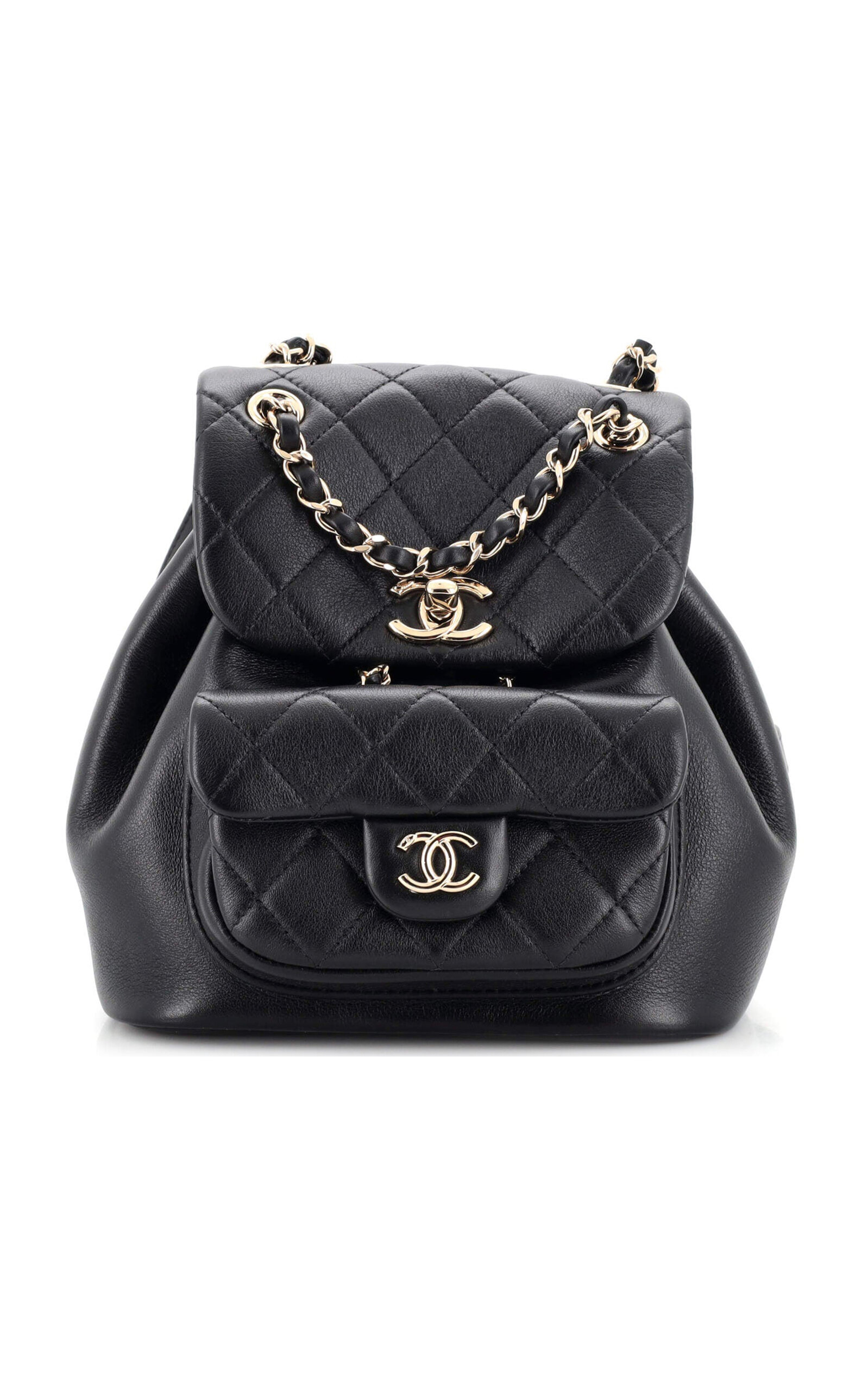 Moda Archive X Rebag Chanel Small Duma Quilted Leather Drawstring ...