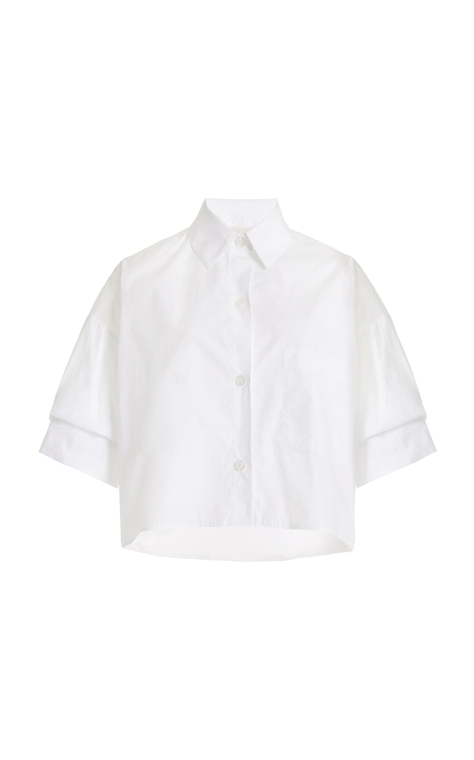 TWP Next Ex Cropped Cotton Shirt
