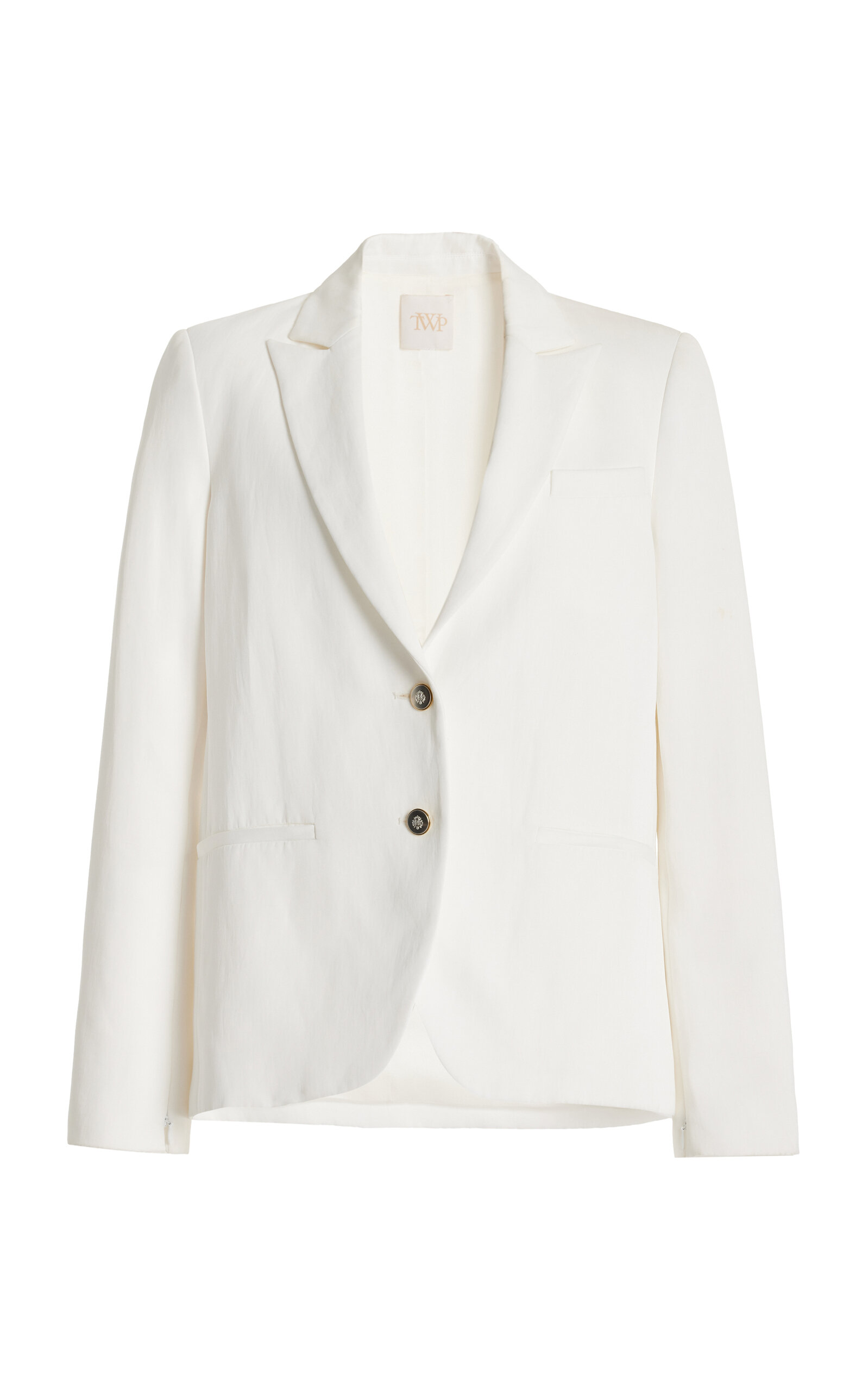 Twp Women's Linen-blend Boyfriend Blazer In White