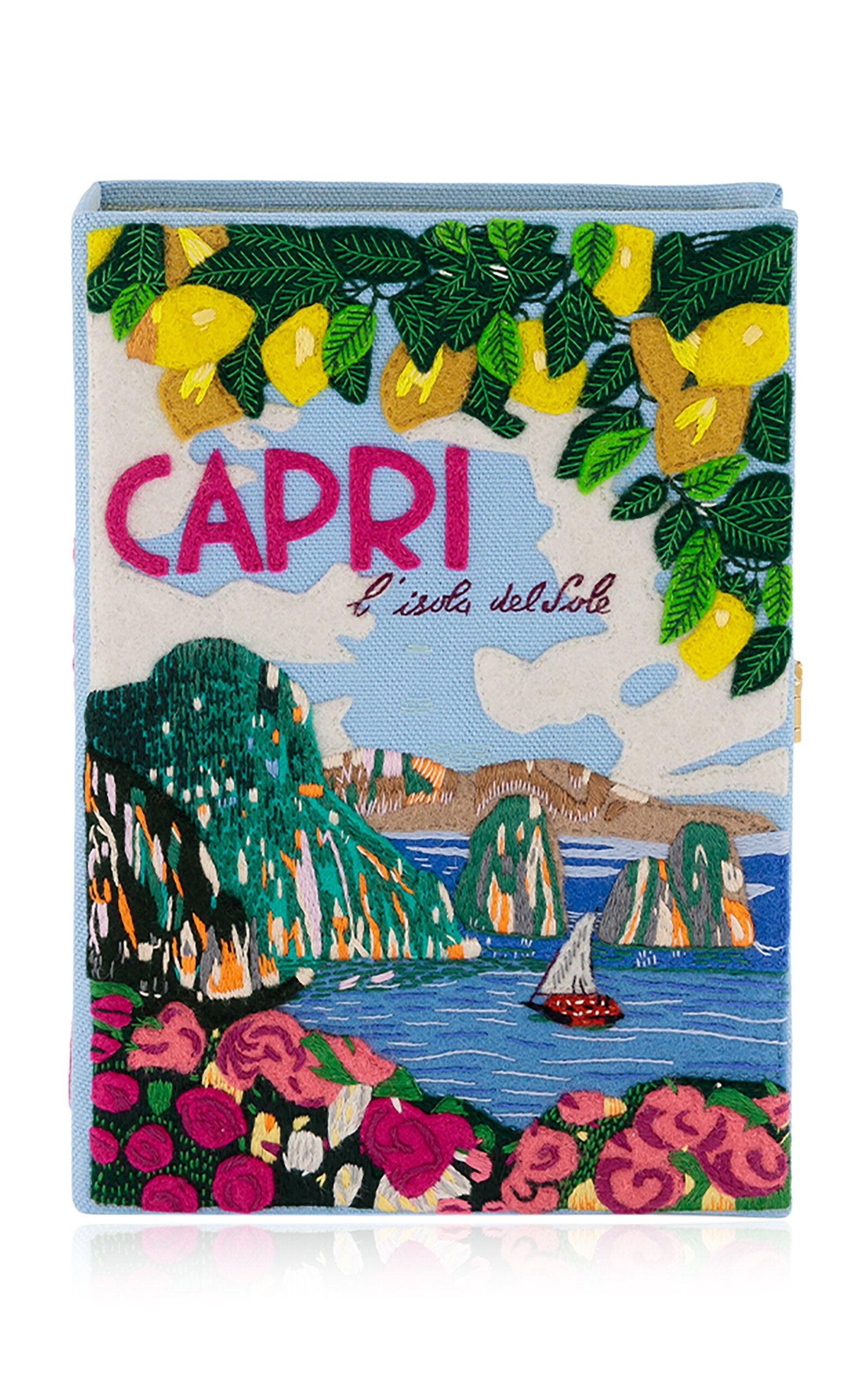 Capri Lemons Mer Bio Book Clutch