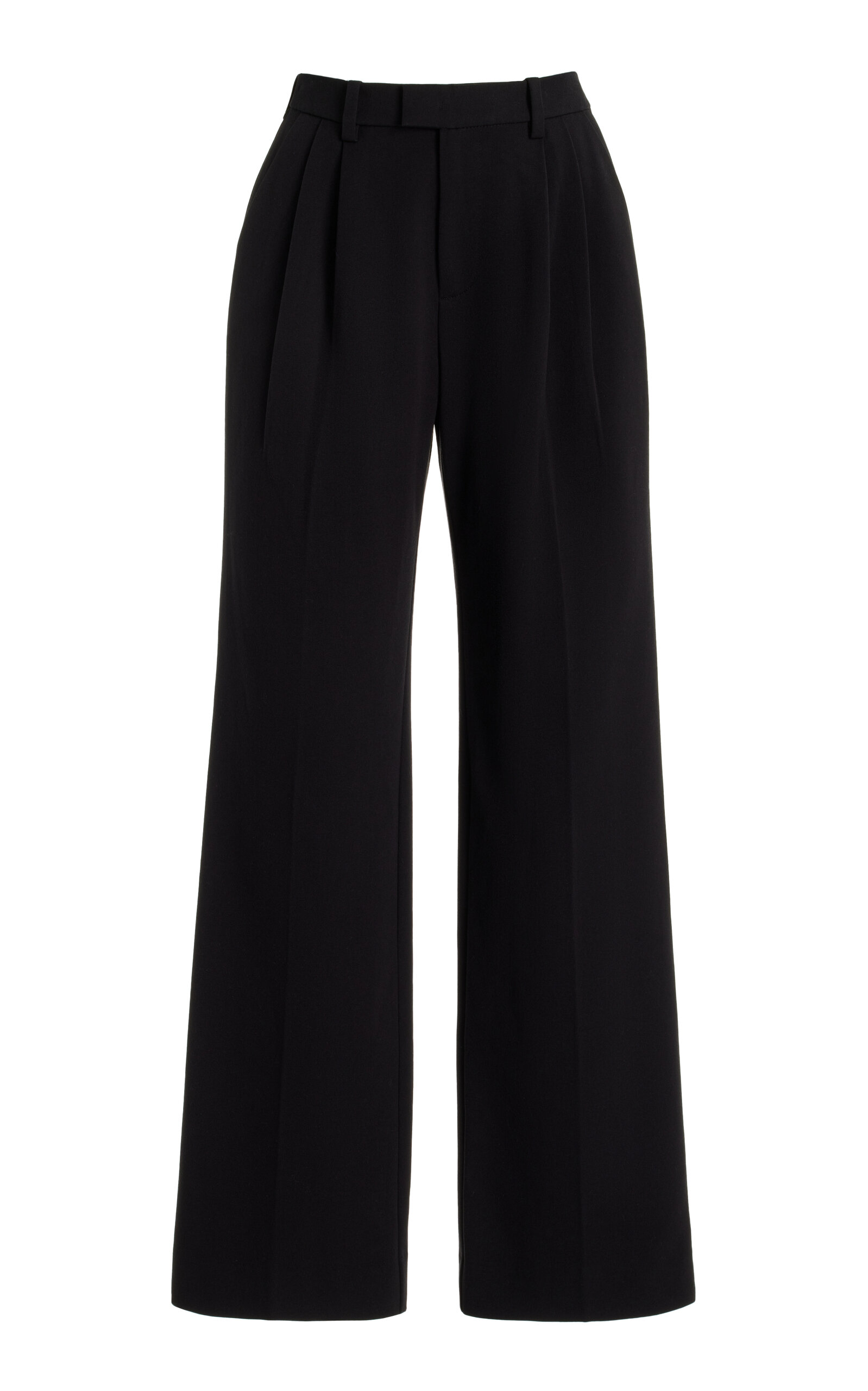 The Low Favorite Pleated Twill Wide-Leg Pants