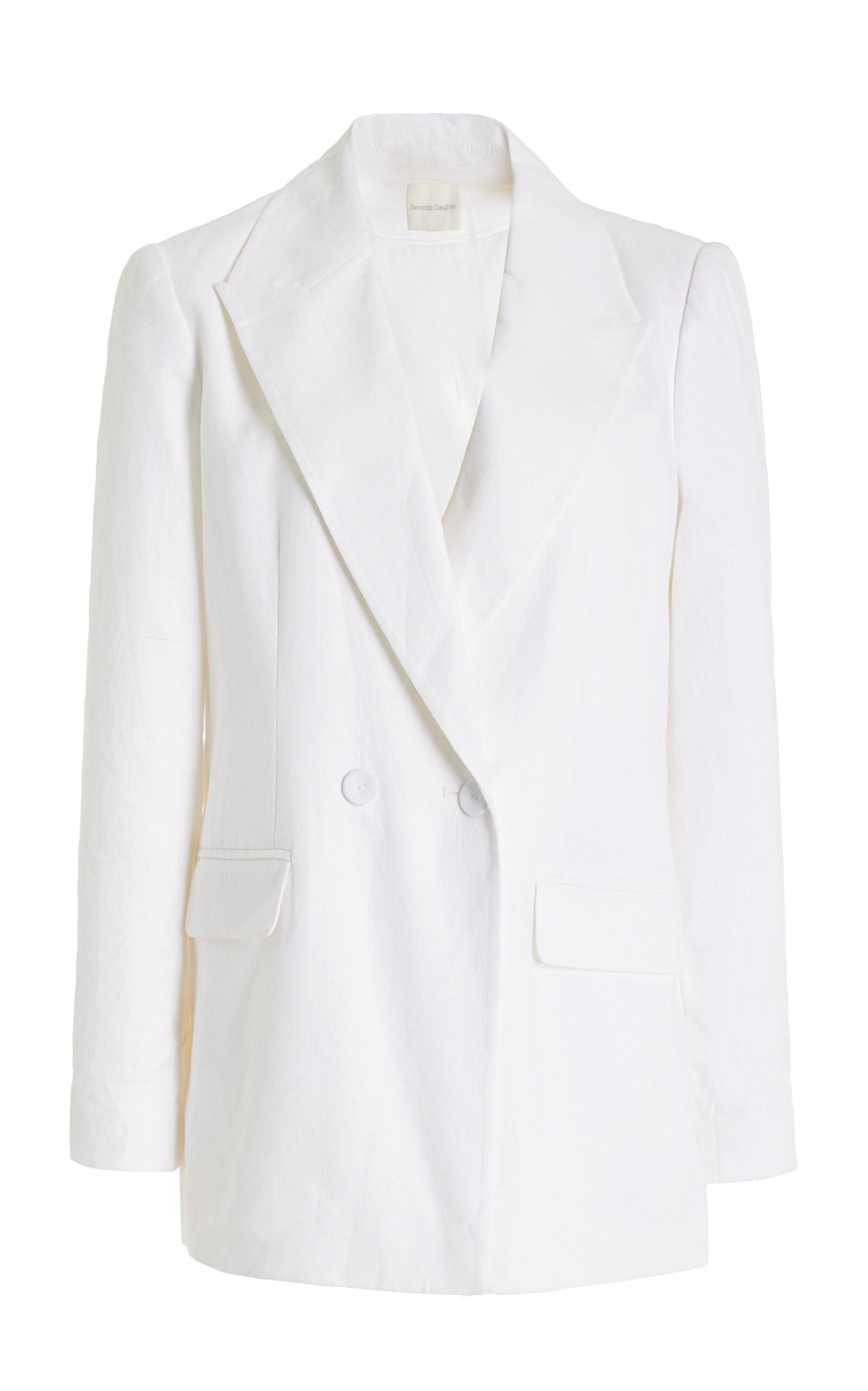 Favorite Daughter Exclusive Suits You Linen Blazer In Ivory