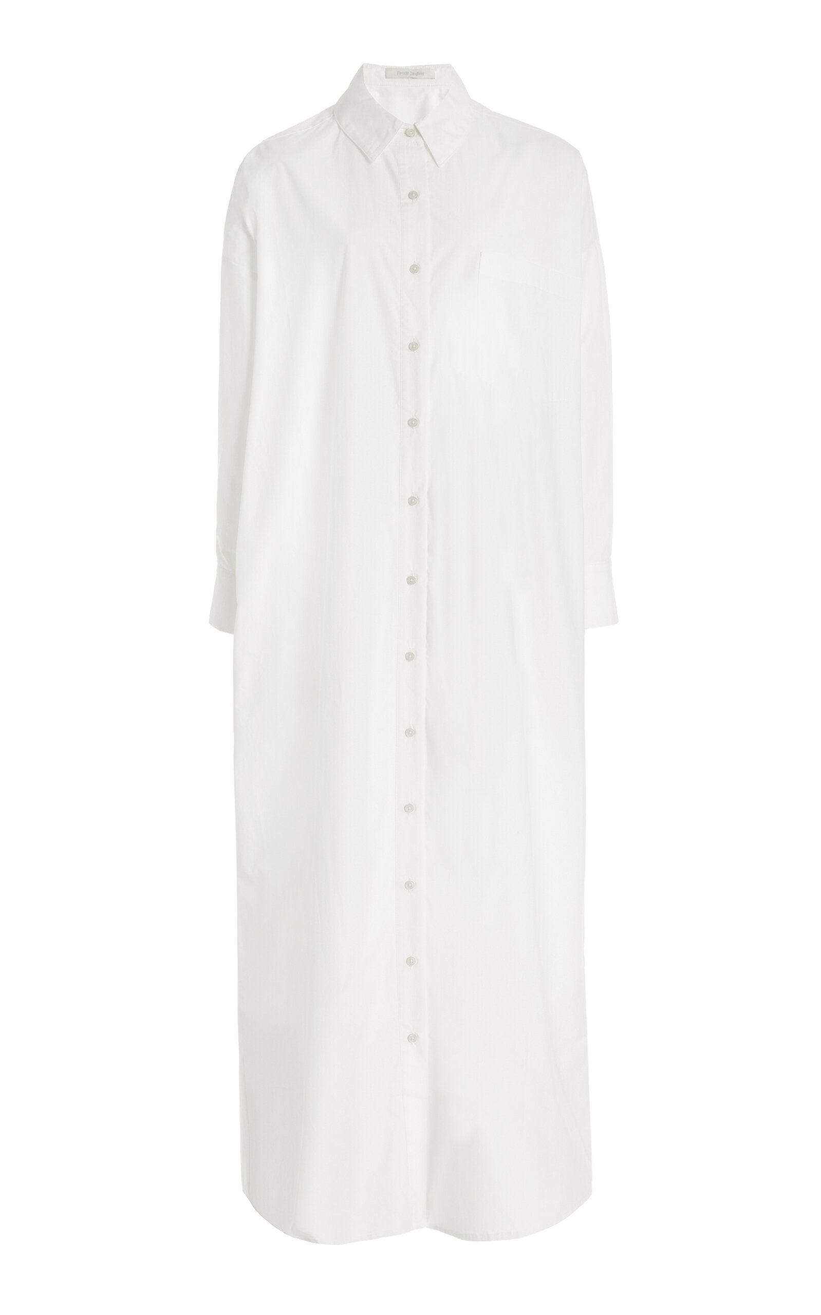 Shop Favorite Daughter Ex Bf Oversized Cotton Maxi Shirt Dress In White