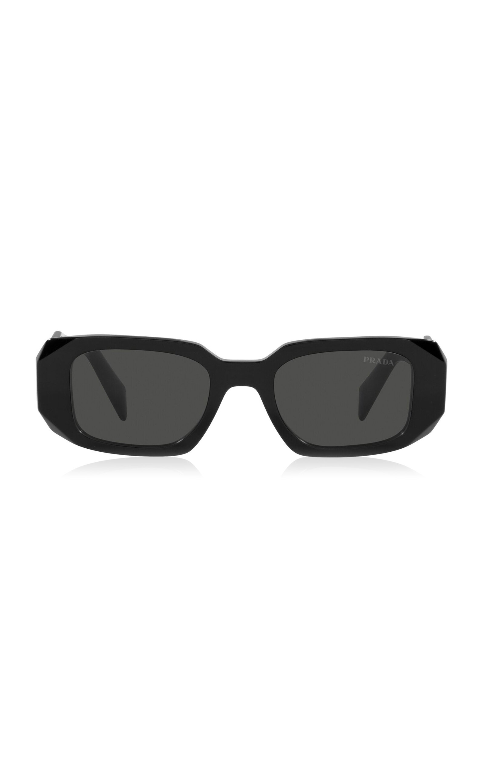 Prada - Square-Frame Acetate Sunglasses - Black - OS - Moda Operandi