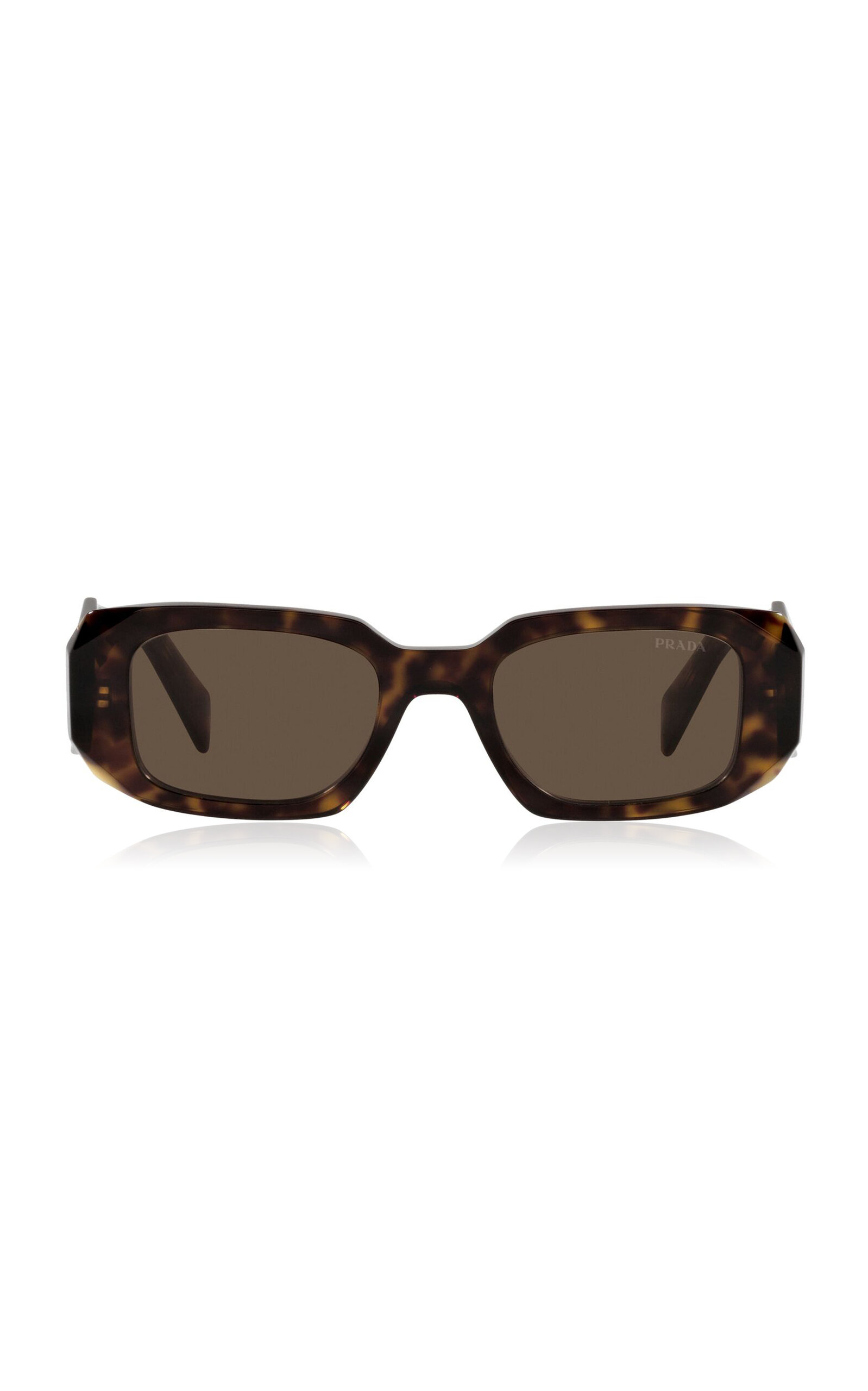 Prada - Square-Frame Acetate Sunglasses - Brown - OS - Moda Operandi