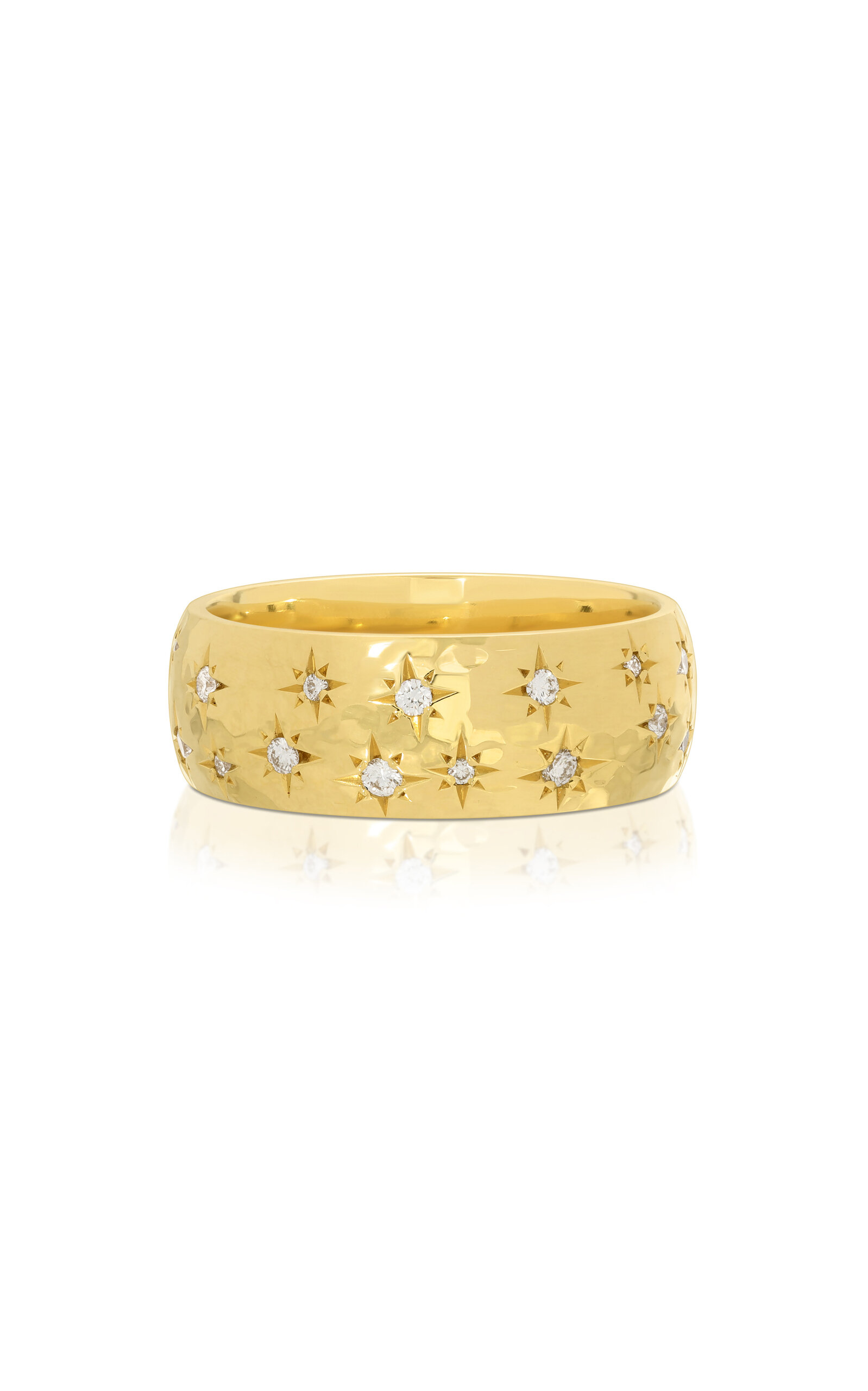 Octavia Elizabeth 18k Yellow Gold Diamond Imogen Etoile Ring