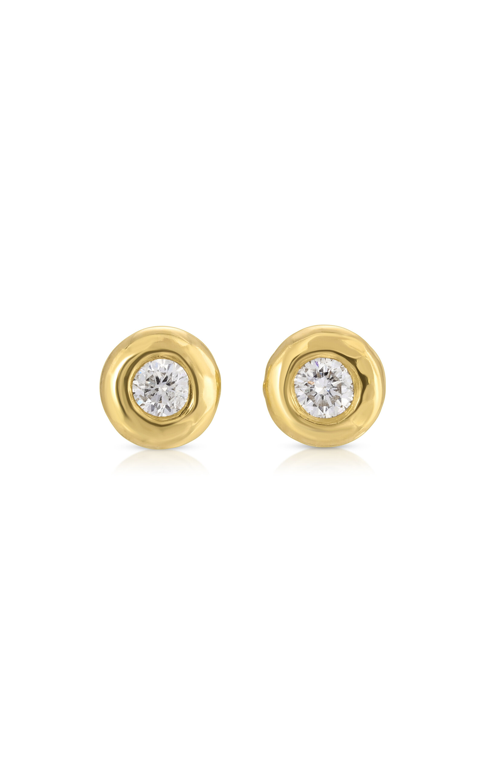 Nesting Gem 18K Yellow Gold Diamond Earrings