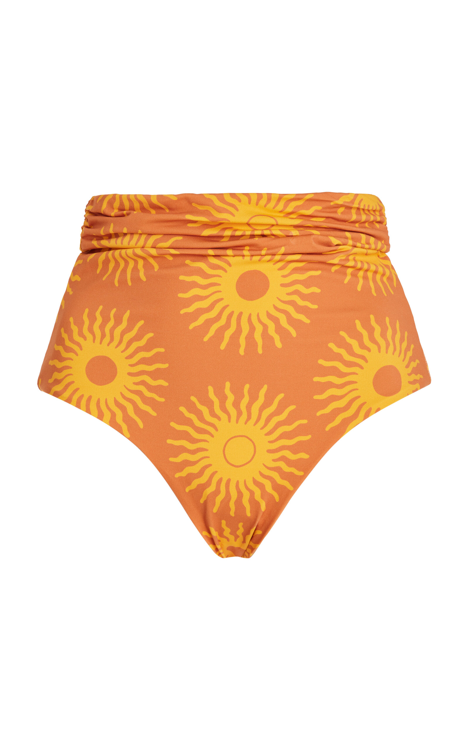 Shop Cala De La Cruz Scarlett Bikini Bottom In Yellow