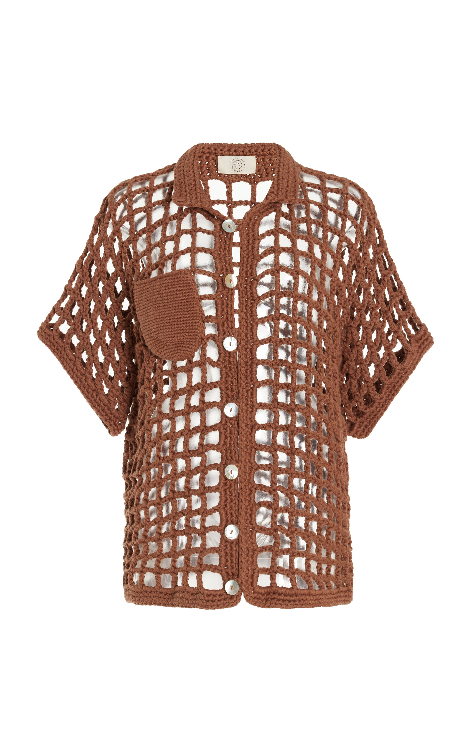 Sessa Crocheted Cotton Shirt