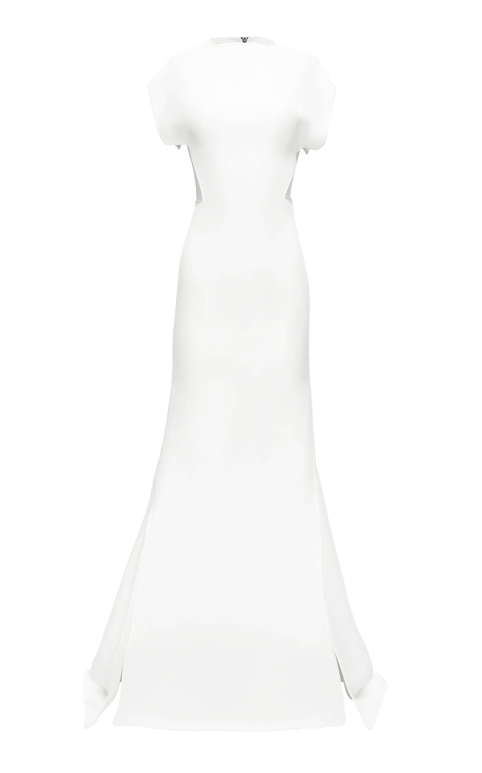 Maticevski Emminance Short Sleeve Gown In White