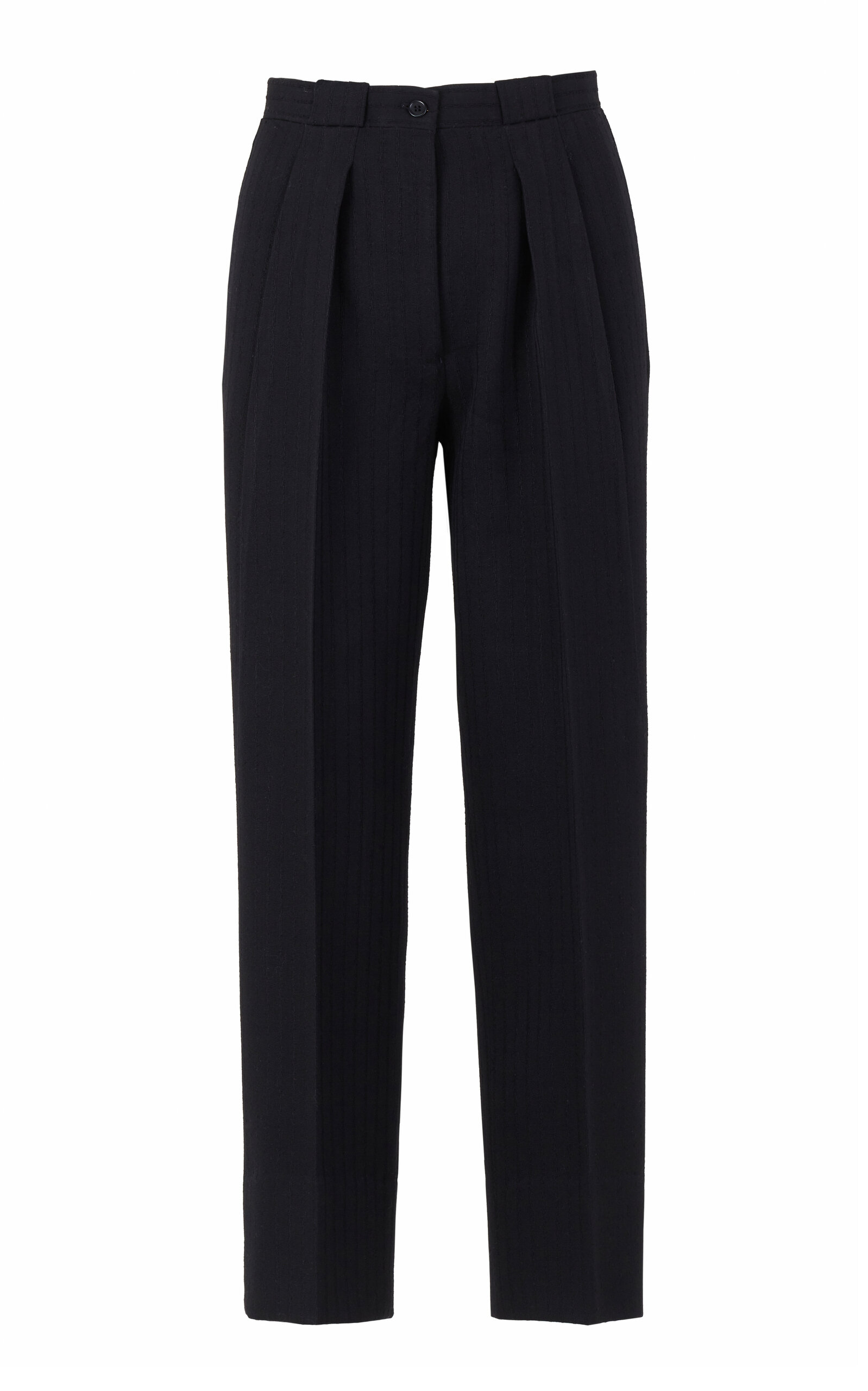 Giuliva Heritage The Spencer Wool-jacquard Trousers In Black