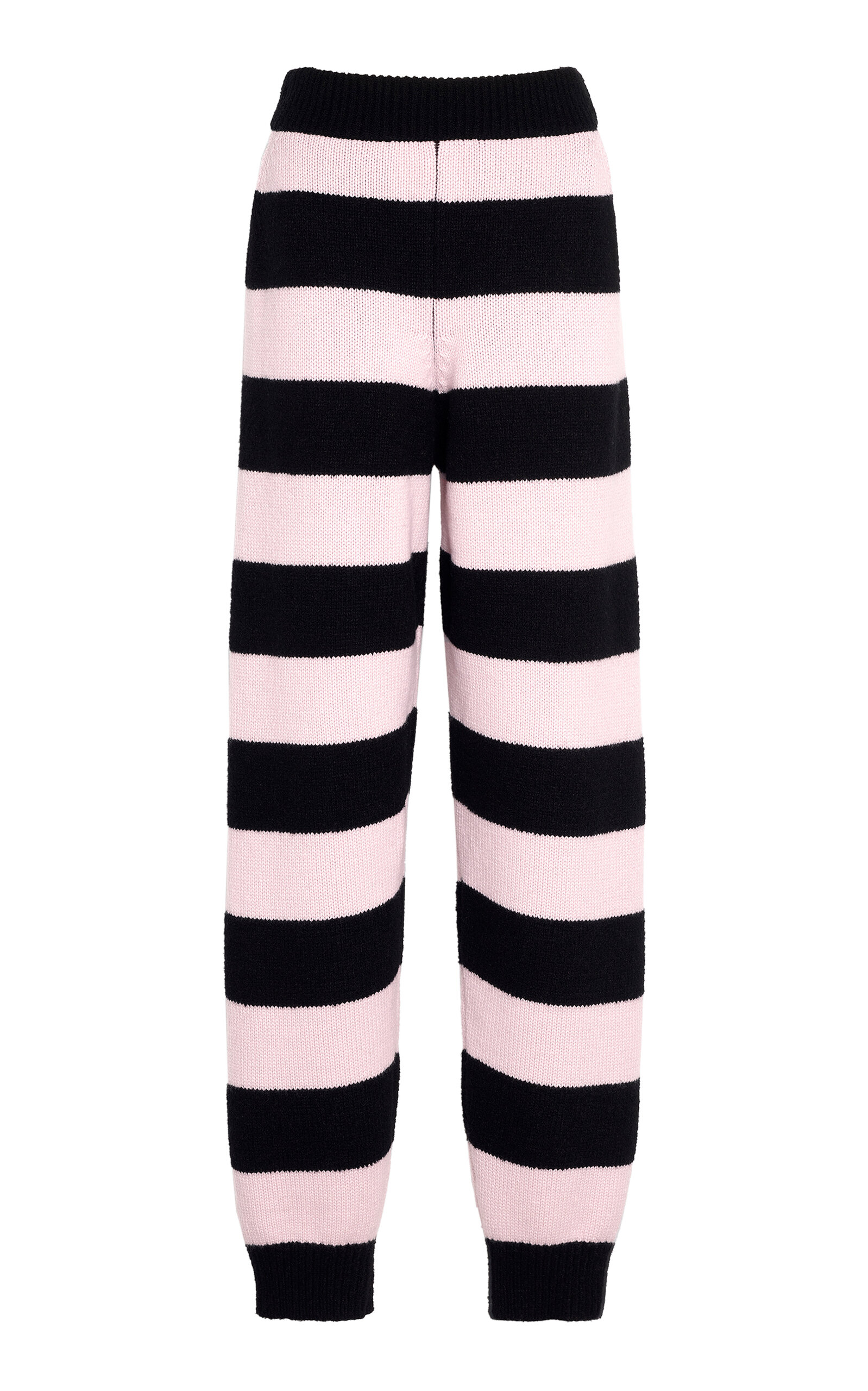Barrie X Sofia Coppola Striped Cashmere Pants In Pink