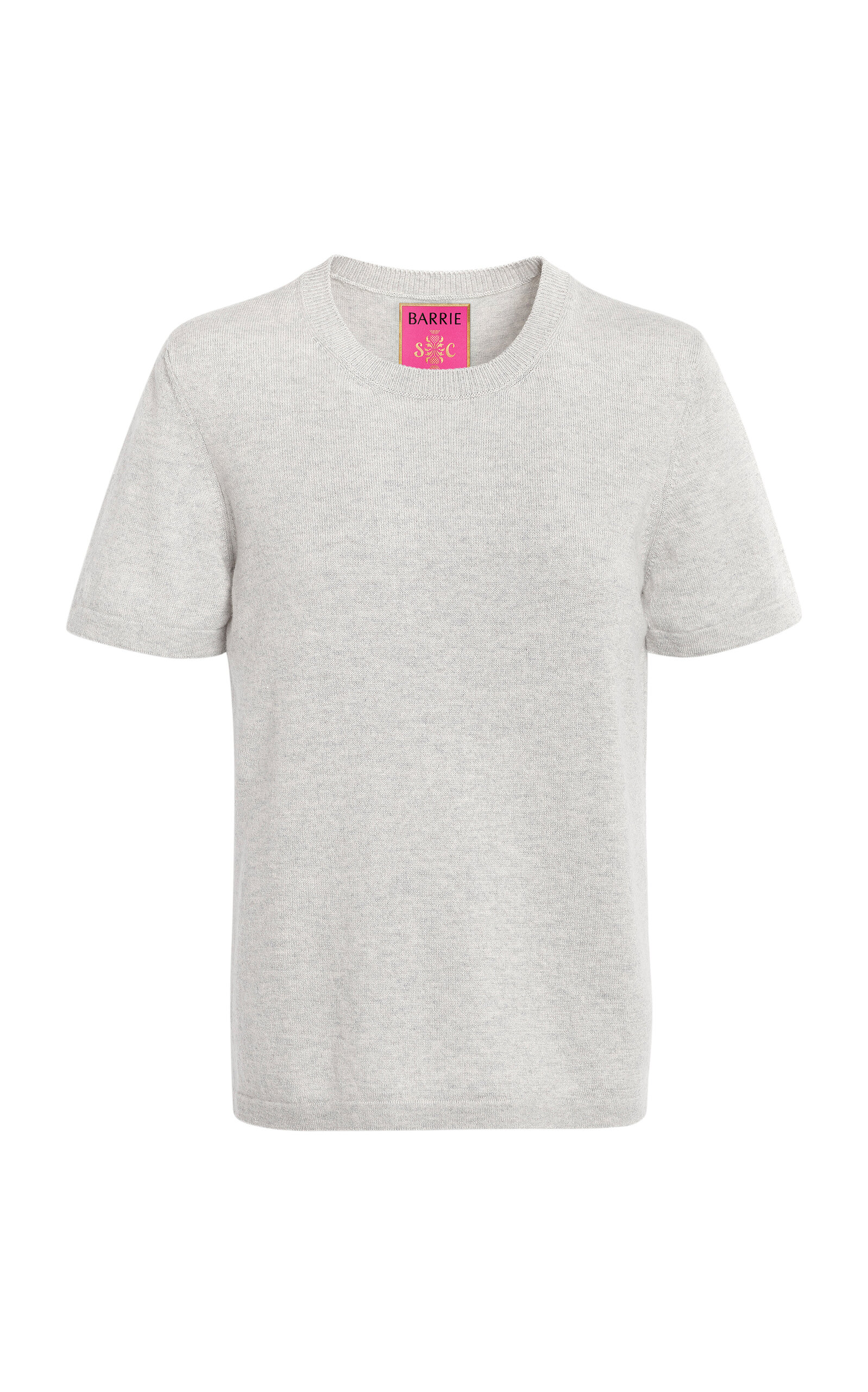 Barrie X Sofia Coppola Silk-cashmere Tee In Grey