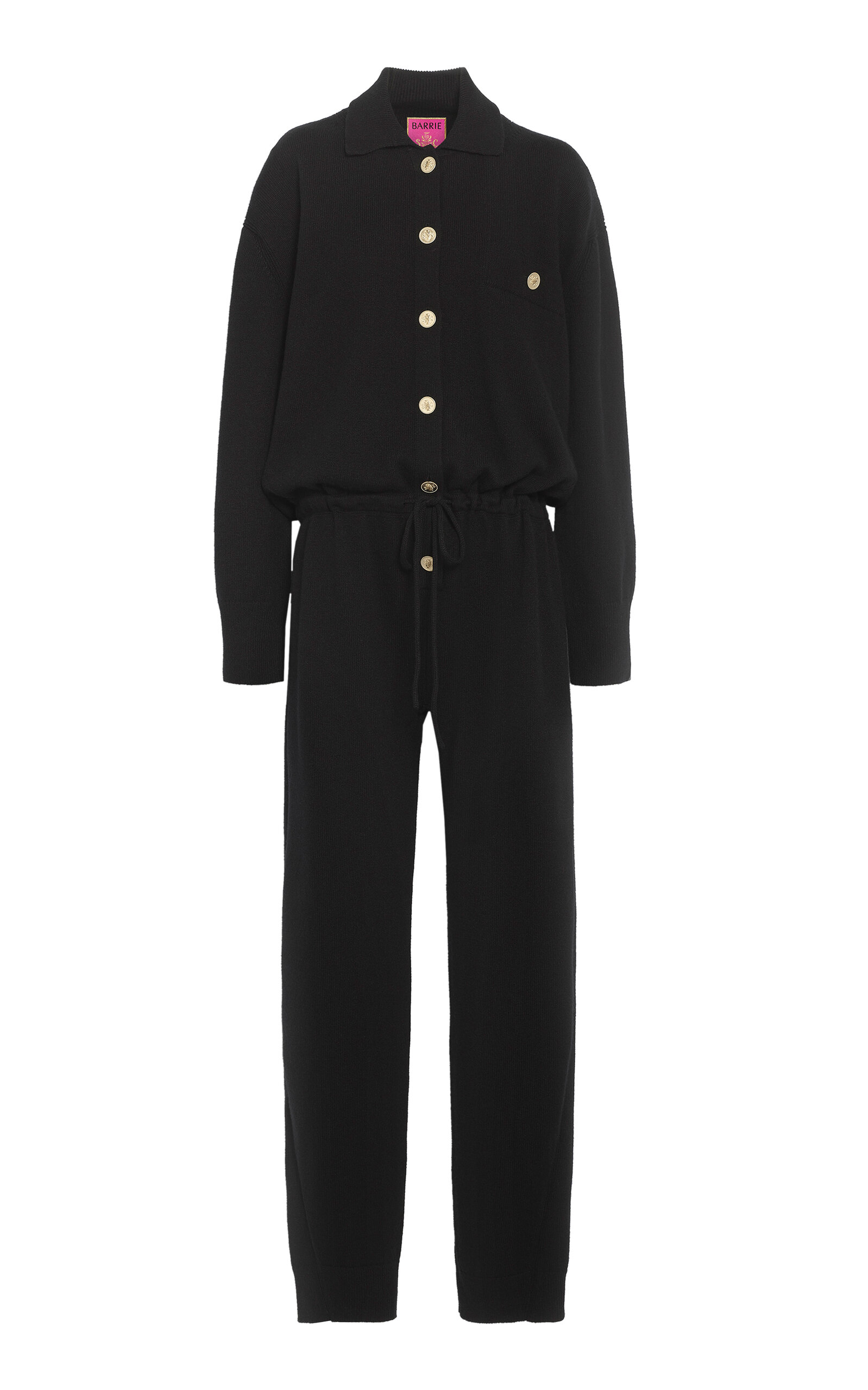 Barrie X Sofia Coppola Cashmere Jumpsuit In Black