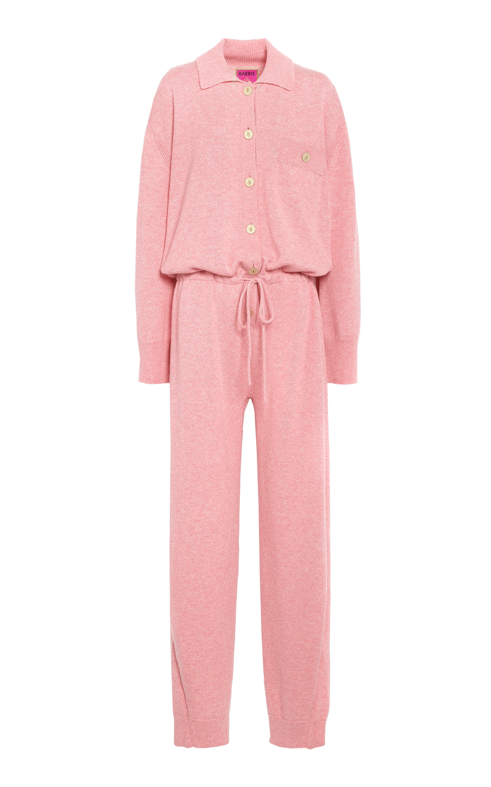 Barrie X Sofia Coppola Cashmere Jumpsuit In Pink