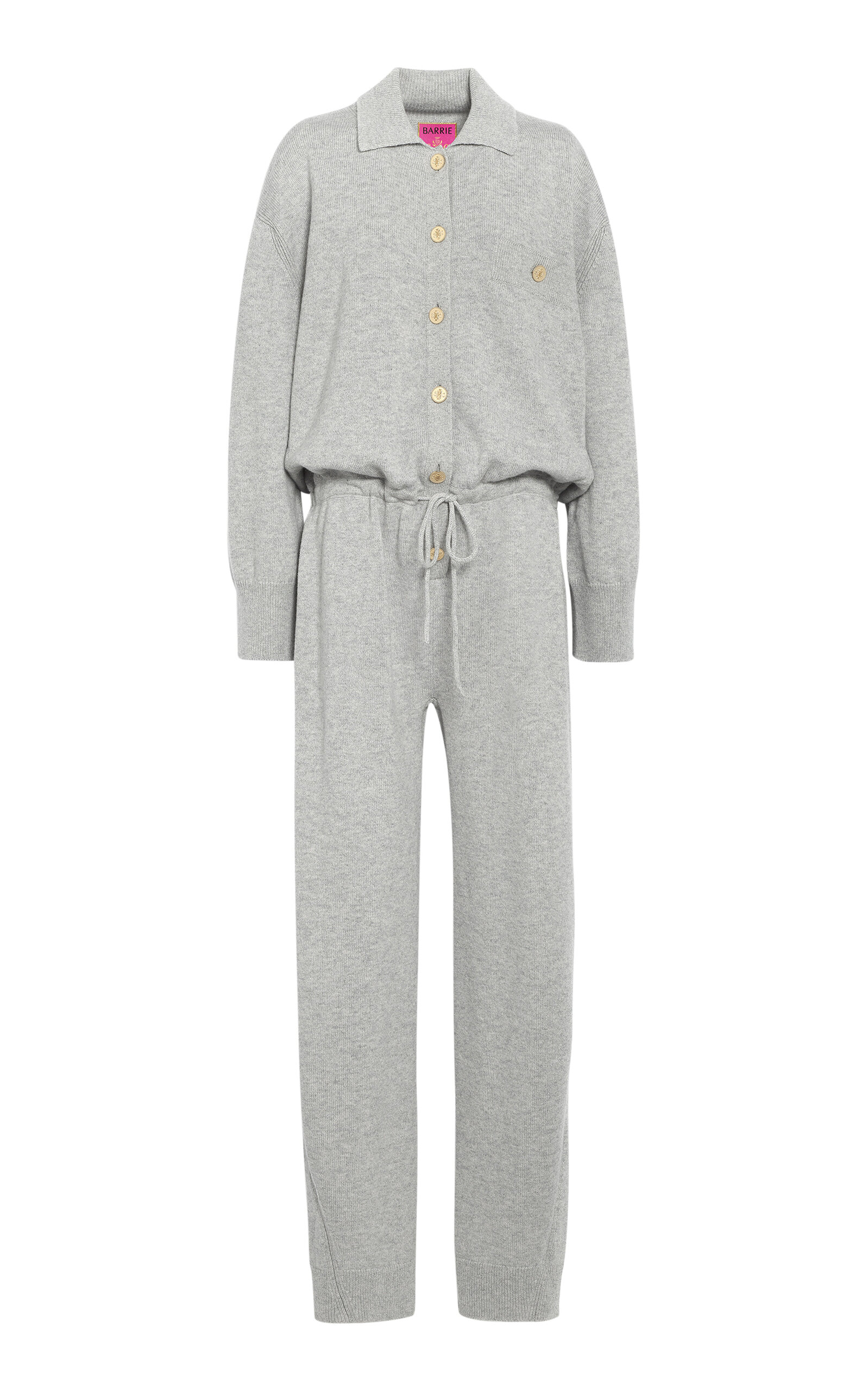 Barrie X Sofia Coppola Cashmere Jumpsuit In Grey