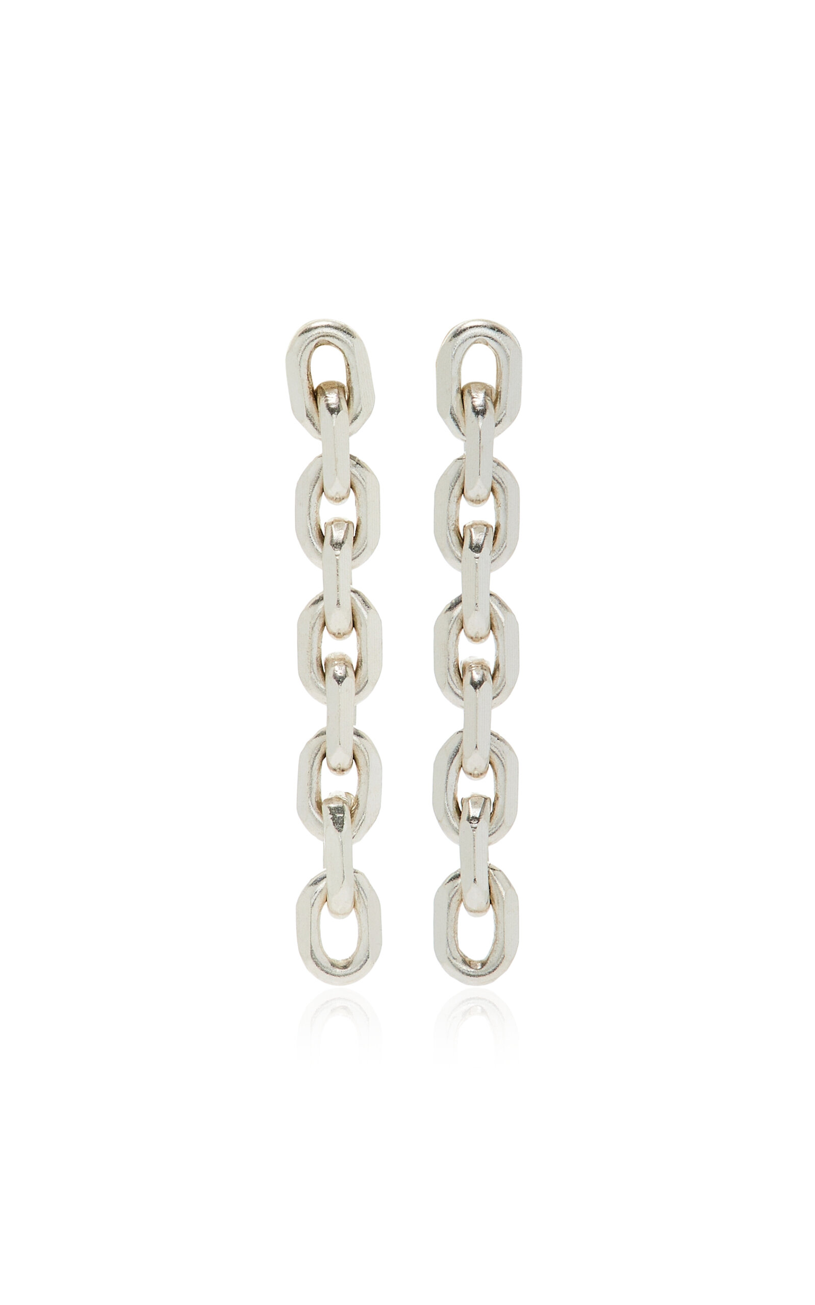 Martine Ali Baby Diamond Sterling Silver Earrings In Metallic