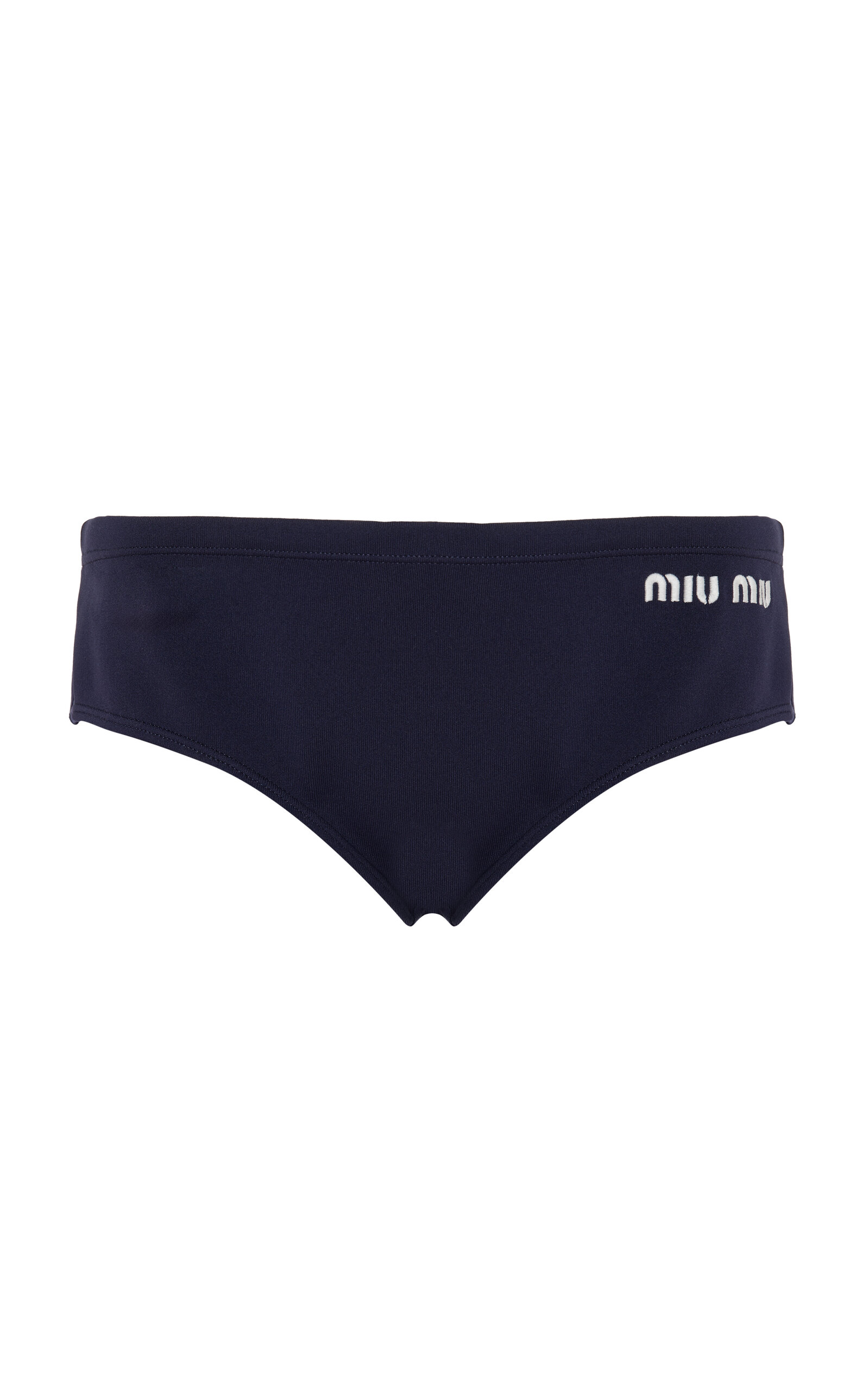 Miu Miu Logo-Knit Nylon Panties