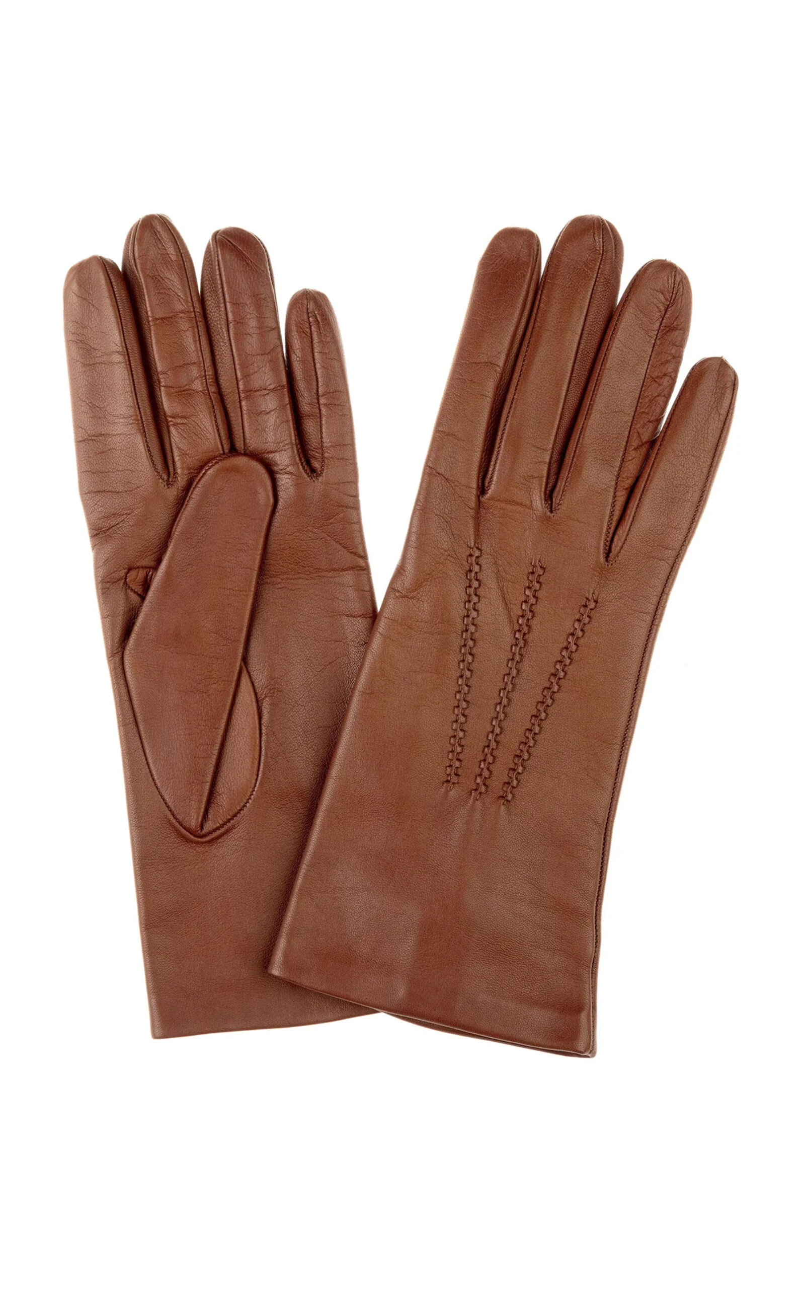 Paula Rowan Aida Leather Gloves In Tan