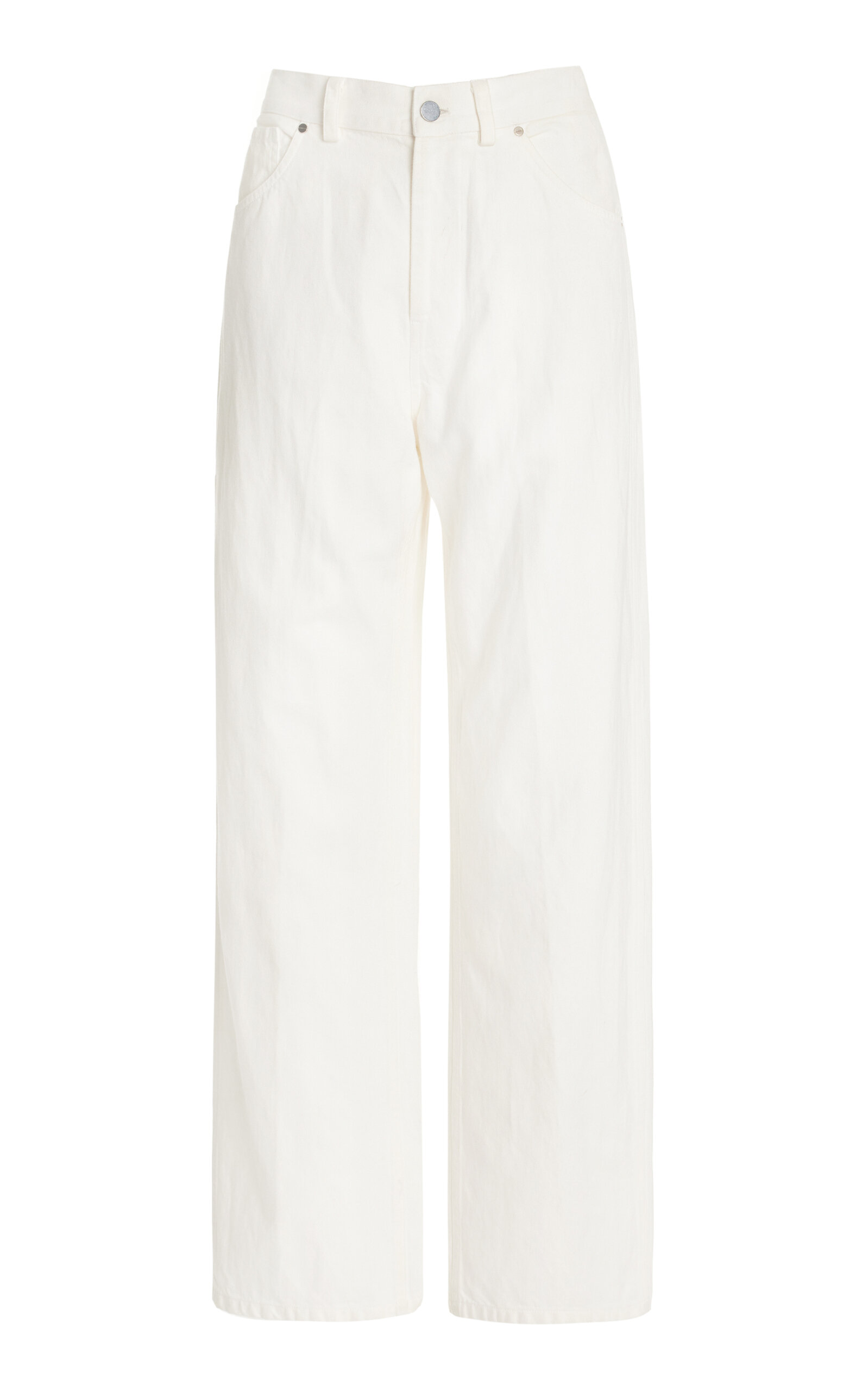 Shop Twp Mila Rigid Mid-rise Baggy Jeans In White