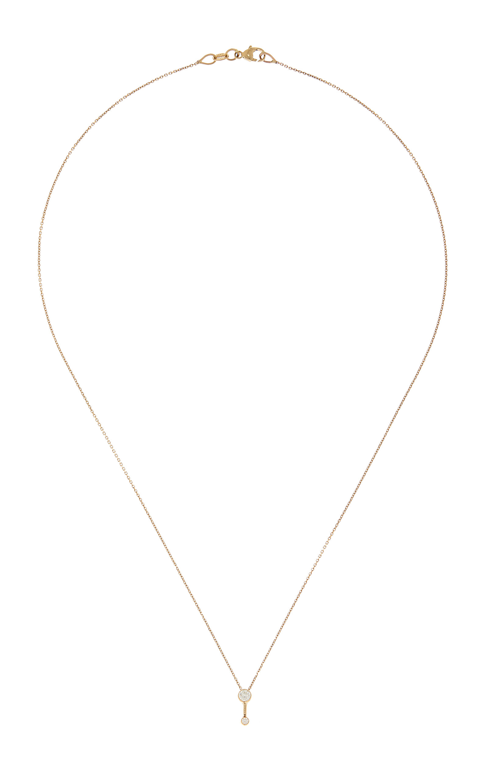 White/Space 14K Yellow Gold Diamond Necklace