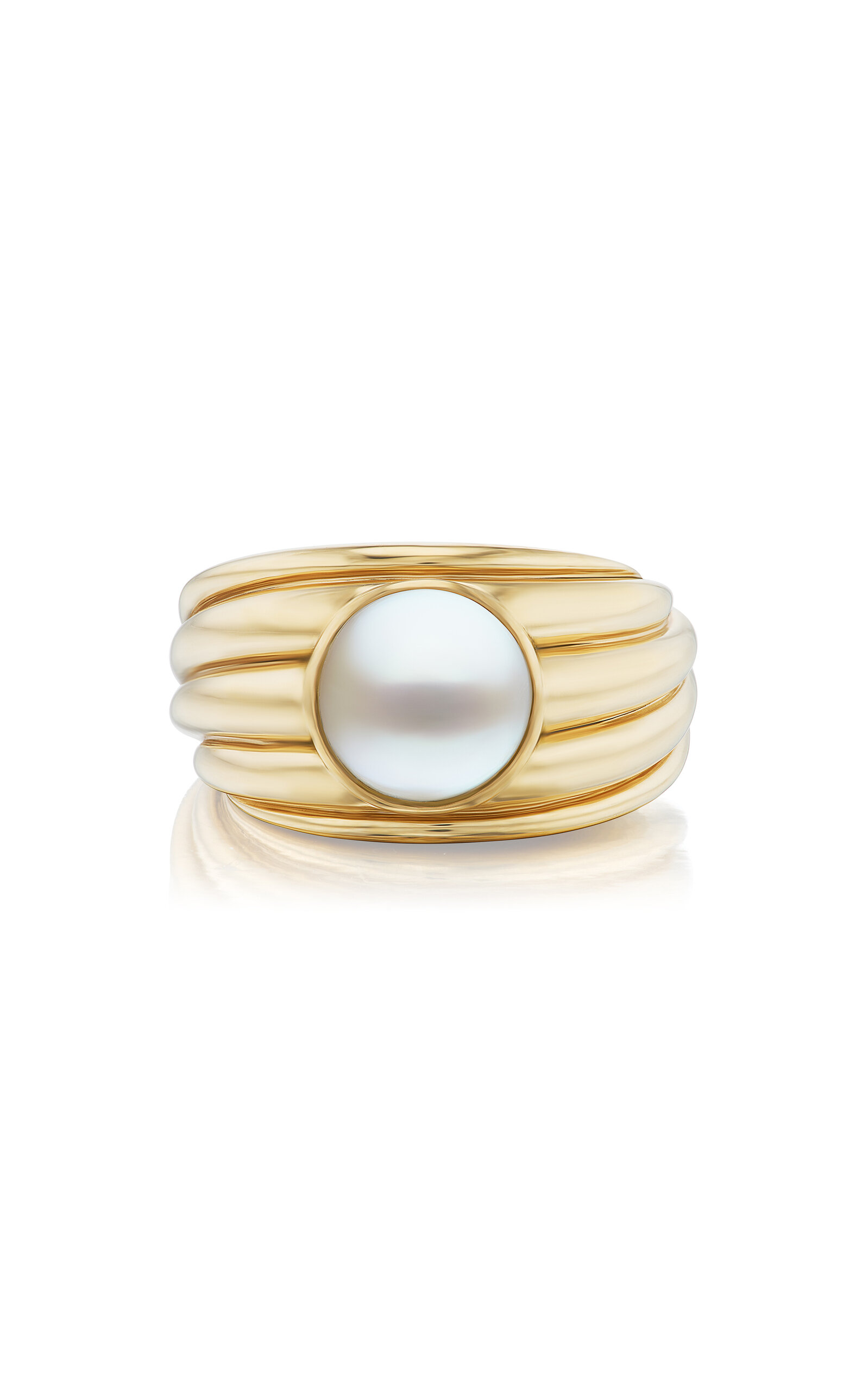 Marea 18K Yellow Gold Pearl Ring