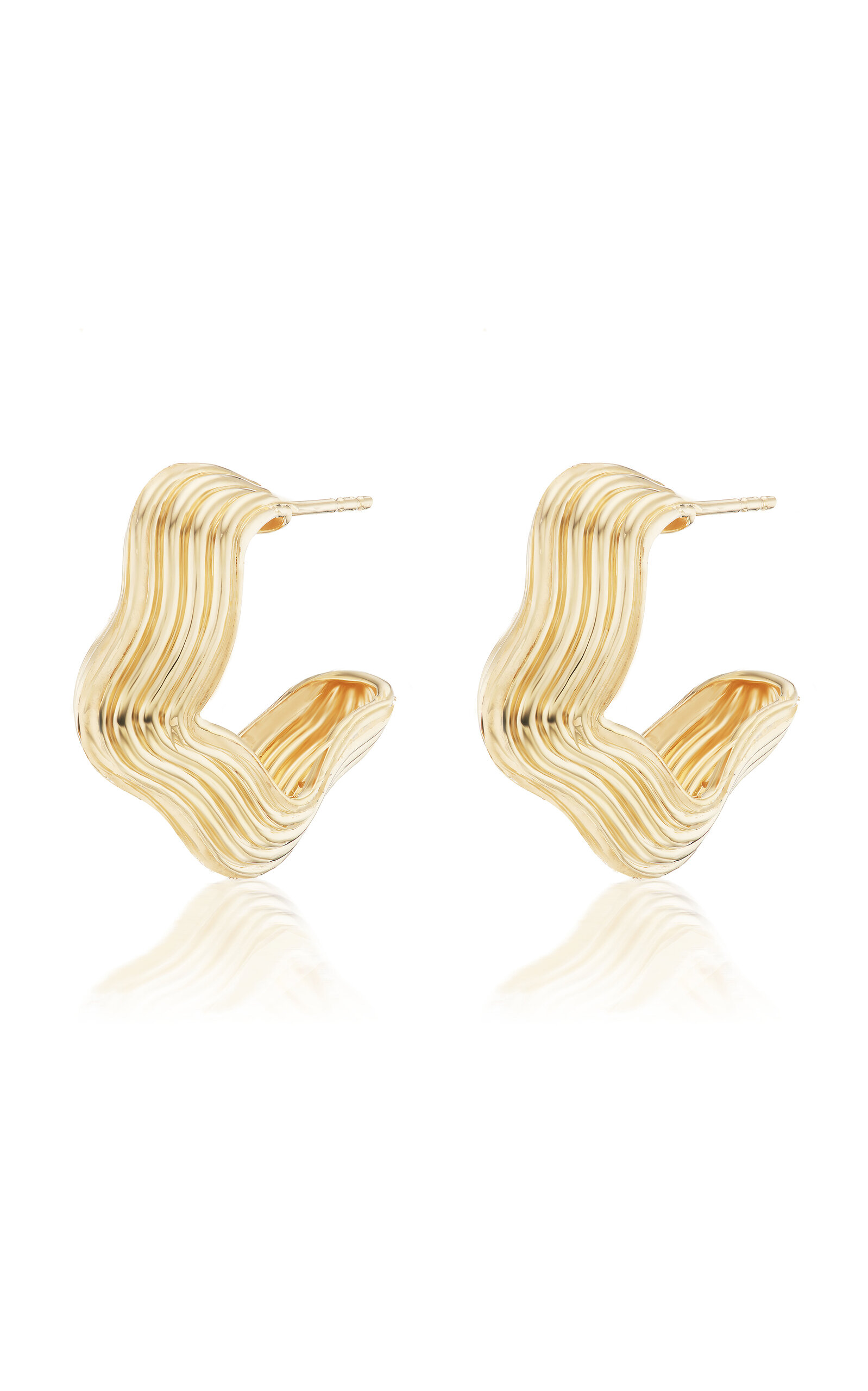 Marea 18K Yellow Gold Hoop Earrings
