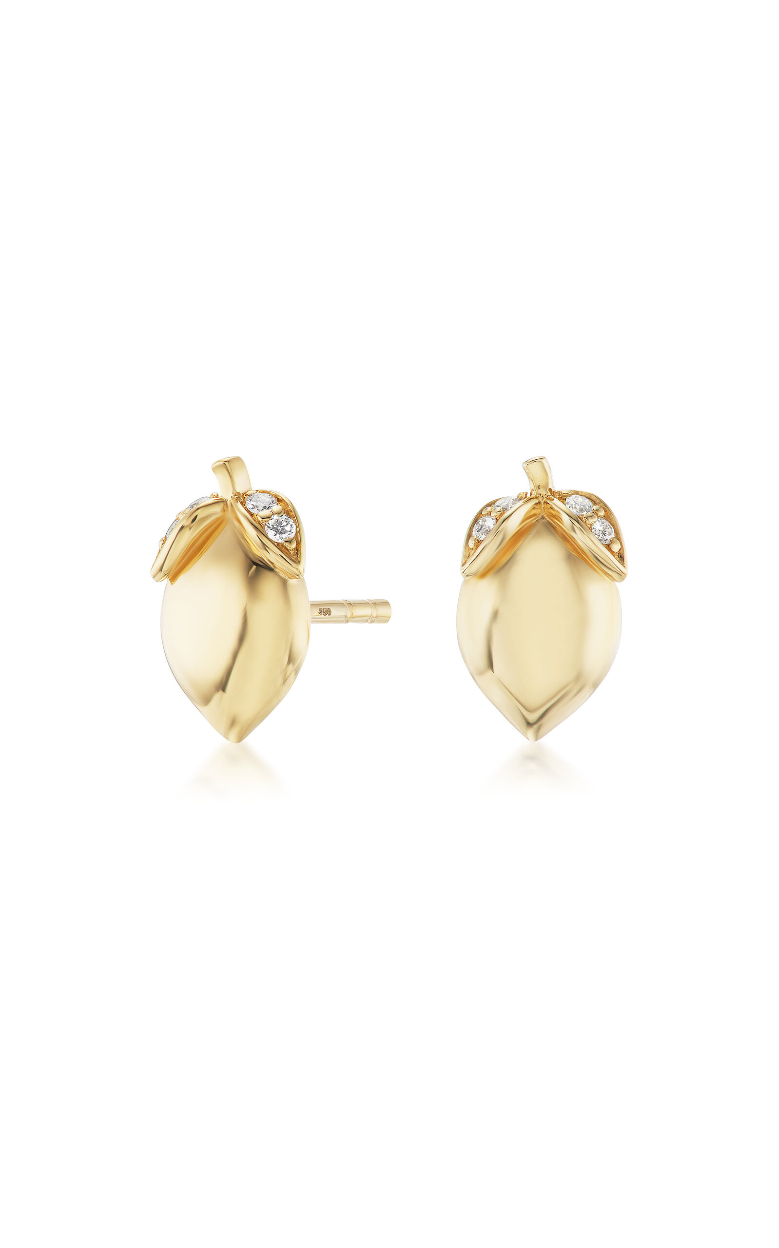 Lemon 18K Yellow Gold Diamond Earrings