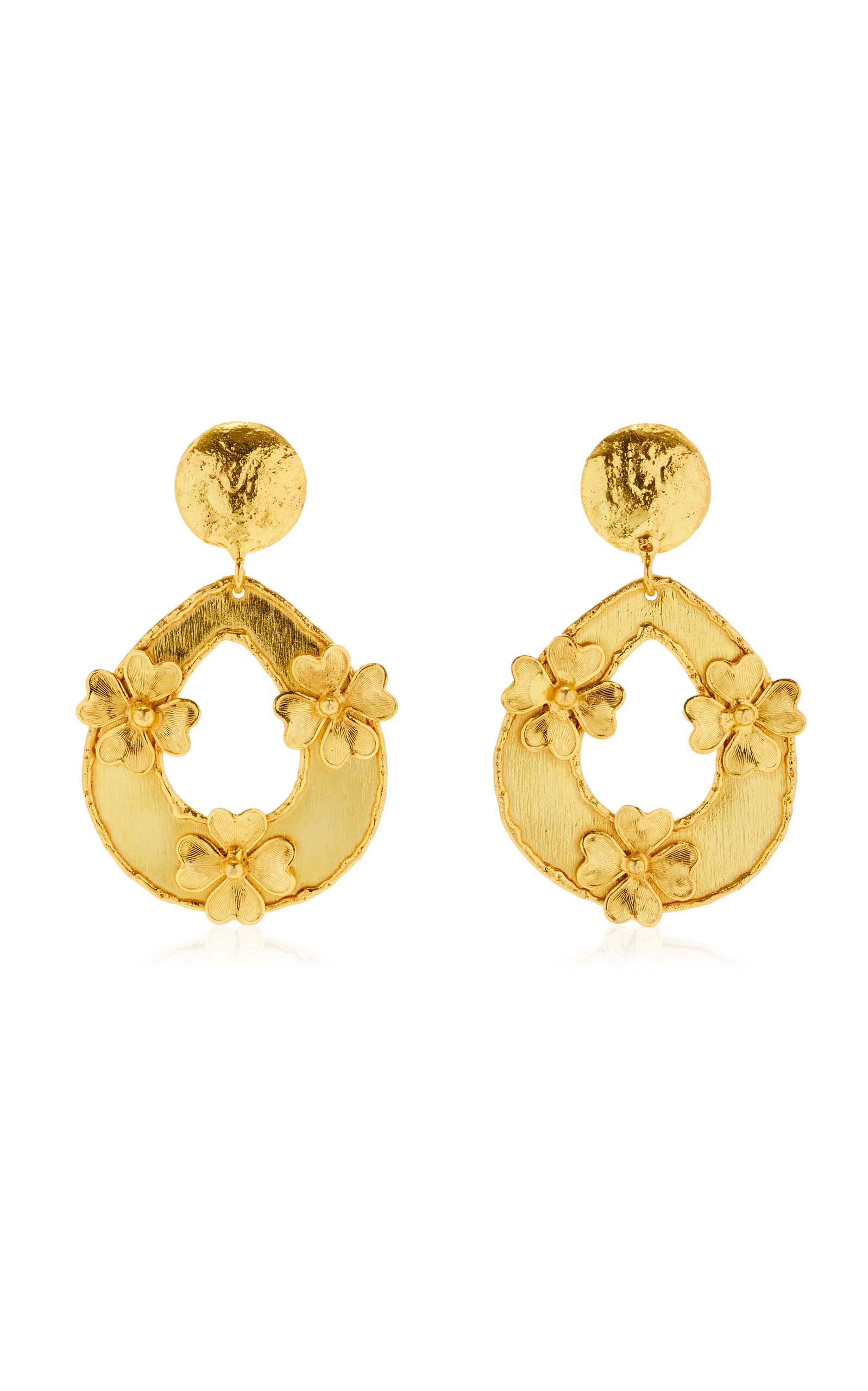 Lucky Love 22K Gold-Plated Earrings