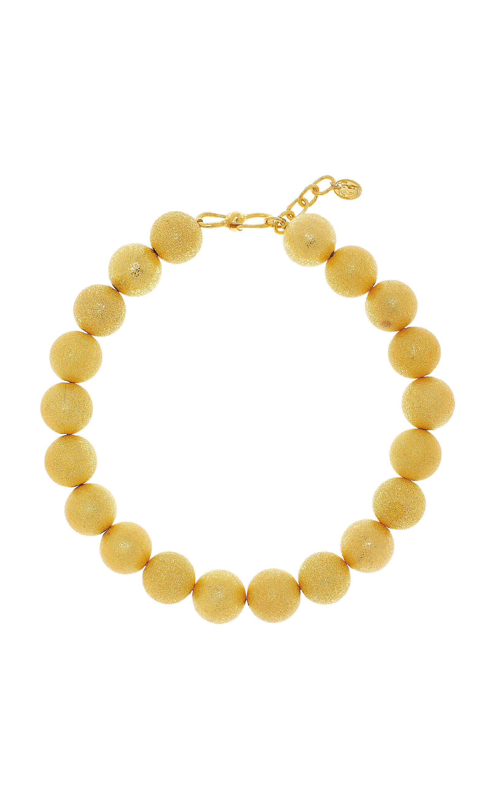 Sand Bubble 22K Gold-Plated Necklace