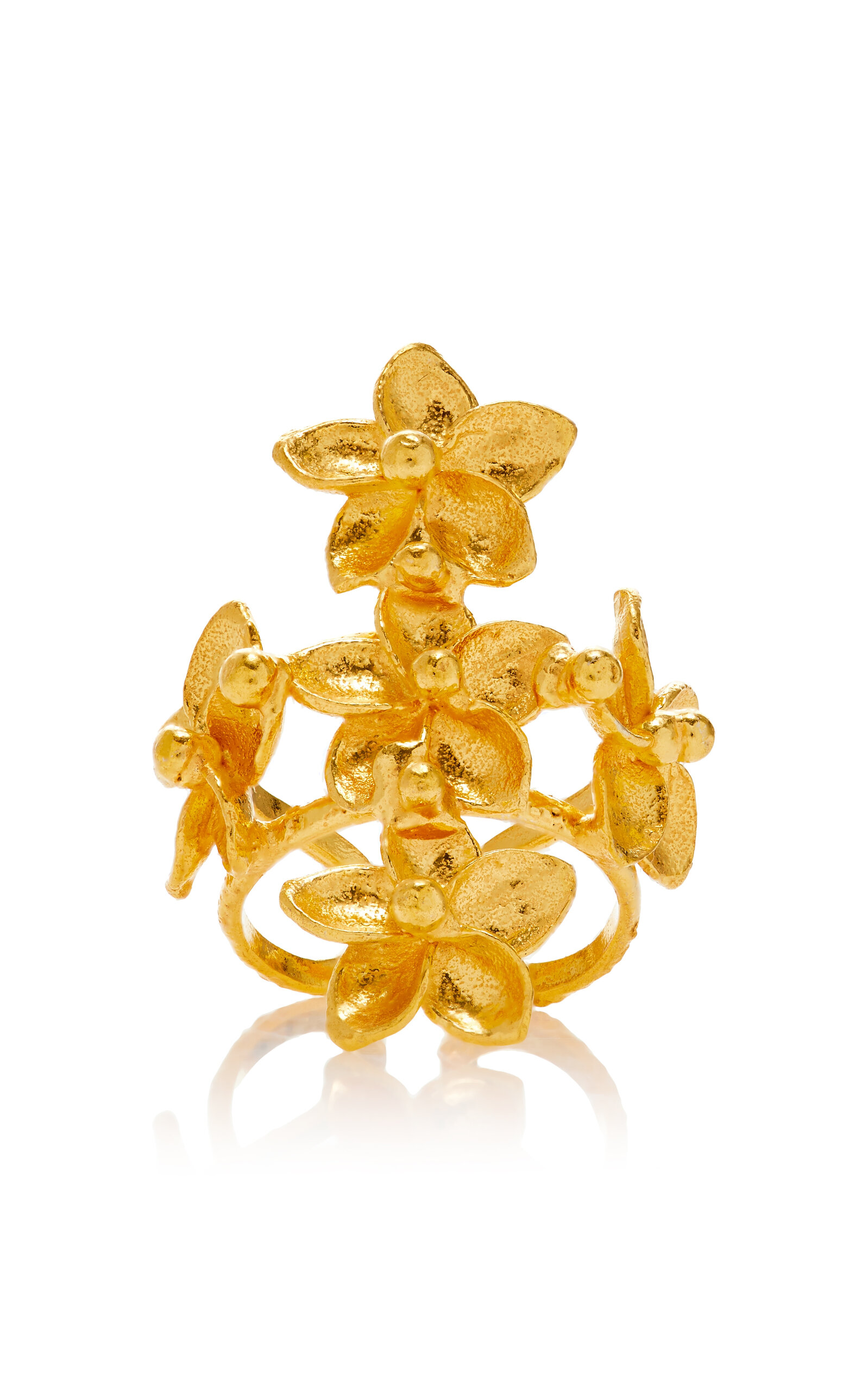 Shop Sylvia Toledano Bloom 22k Gold-plated Ring
