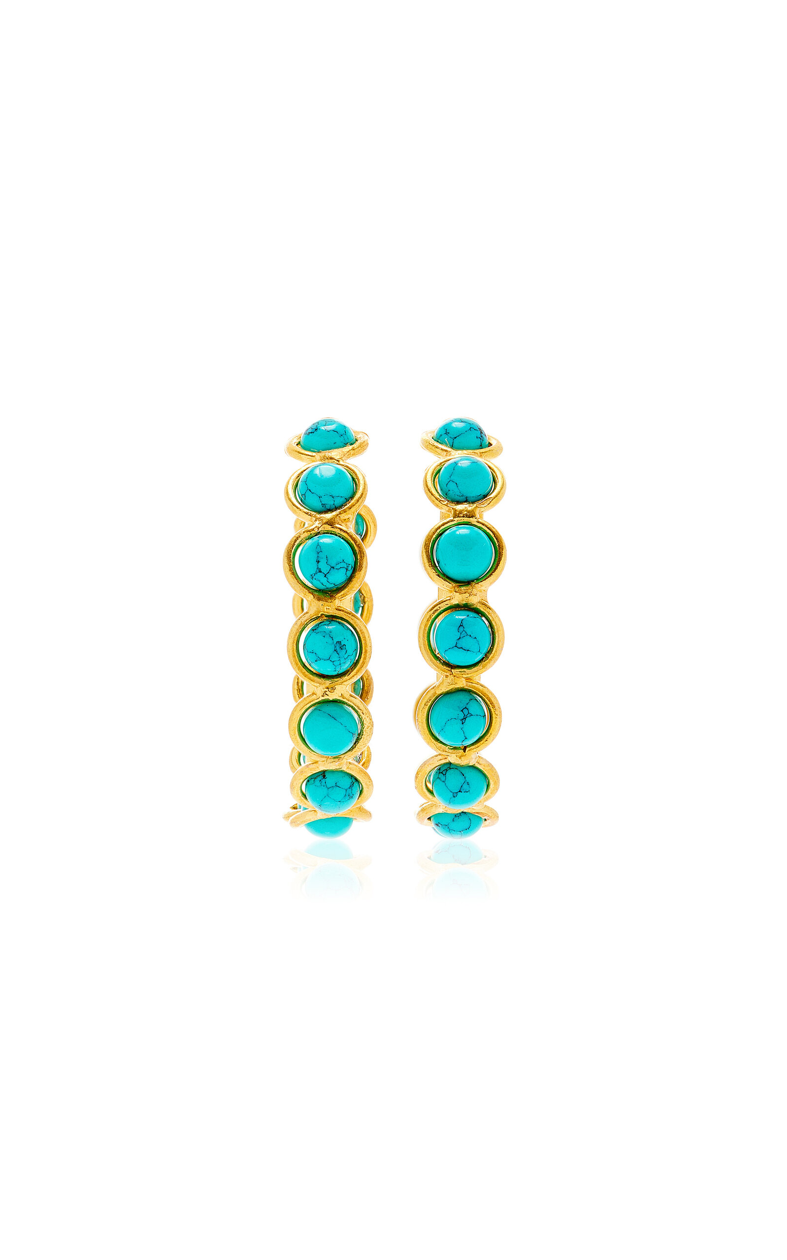 Candies 22K Gold-Plated Turquoise Earrings