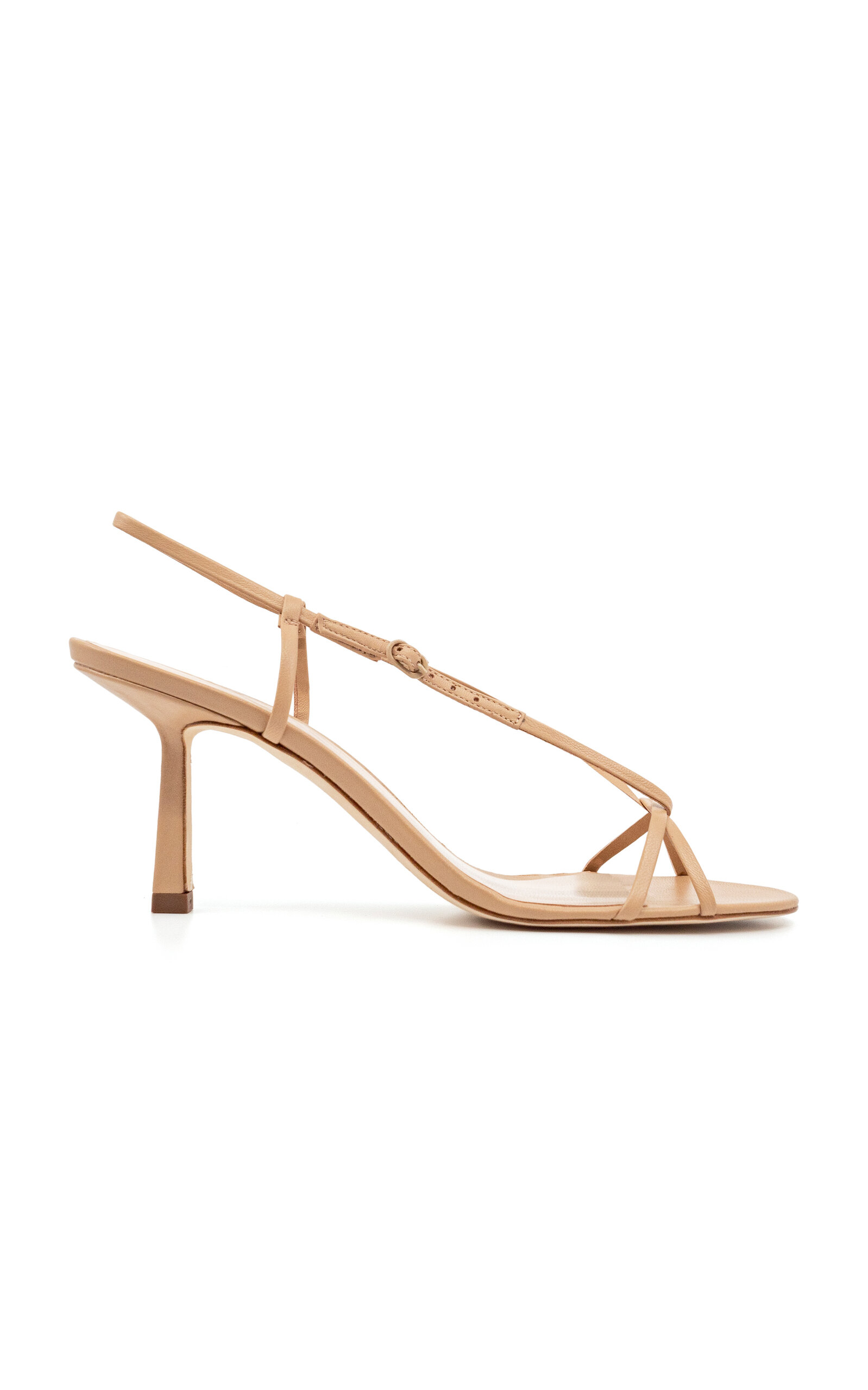 Studio Amelia Entwined Leather Sandals In Nude