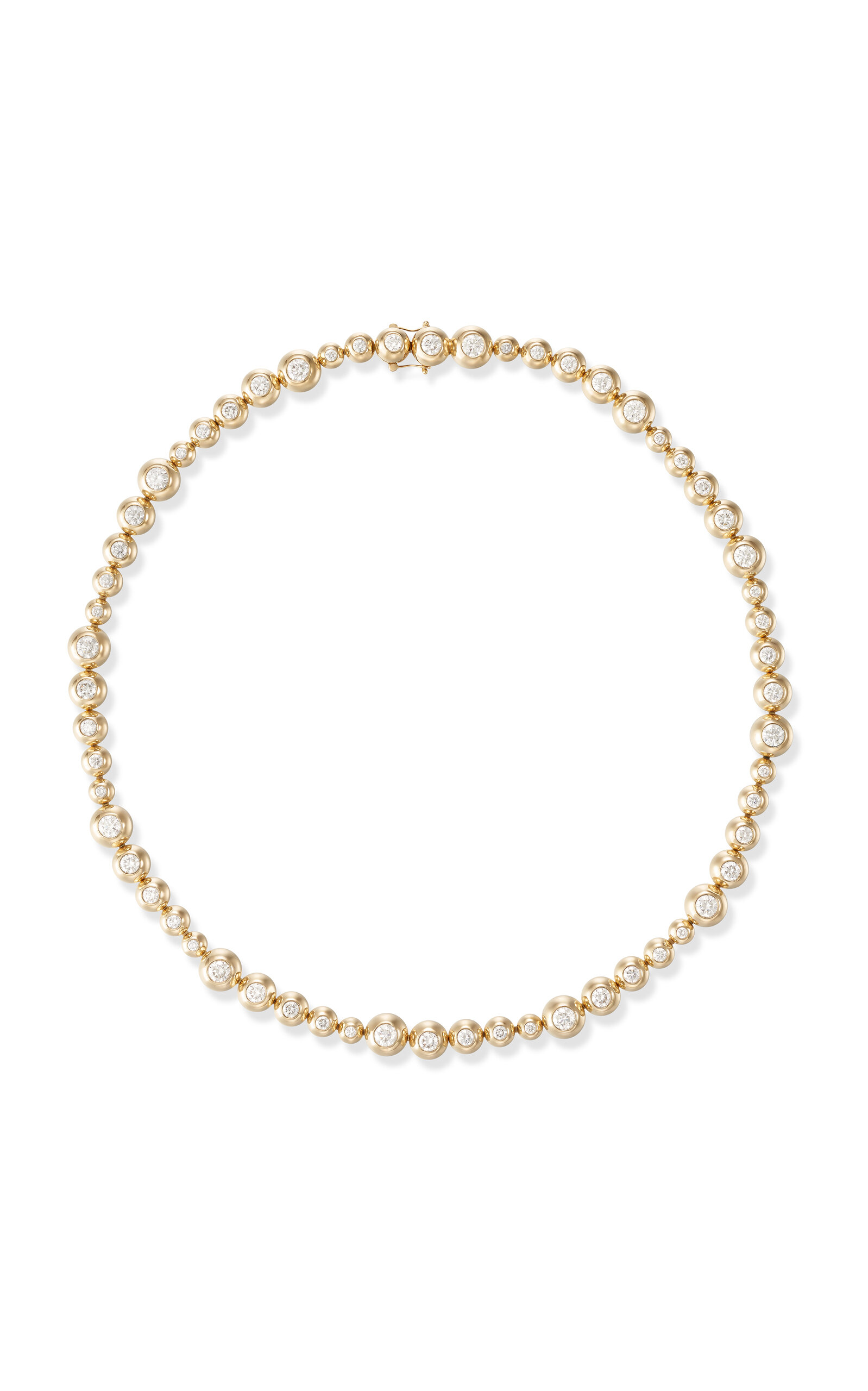 Melissa Kaye 18k Yellow Gold Audrey Graduated Repeating Necklace